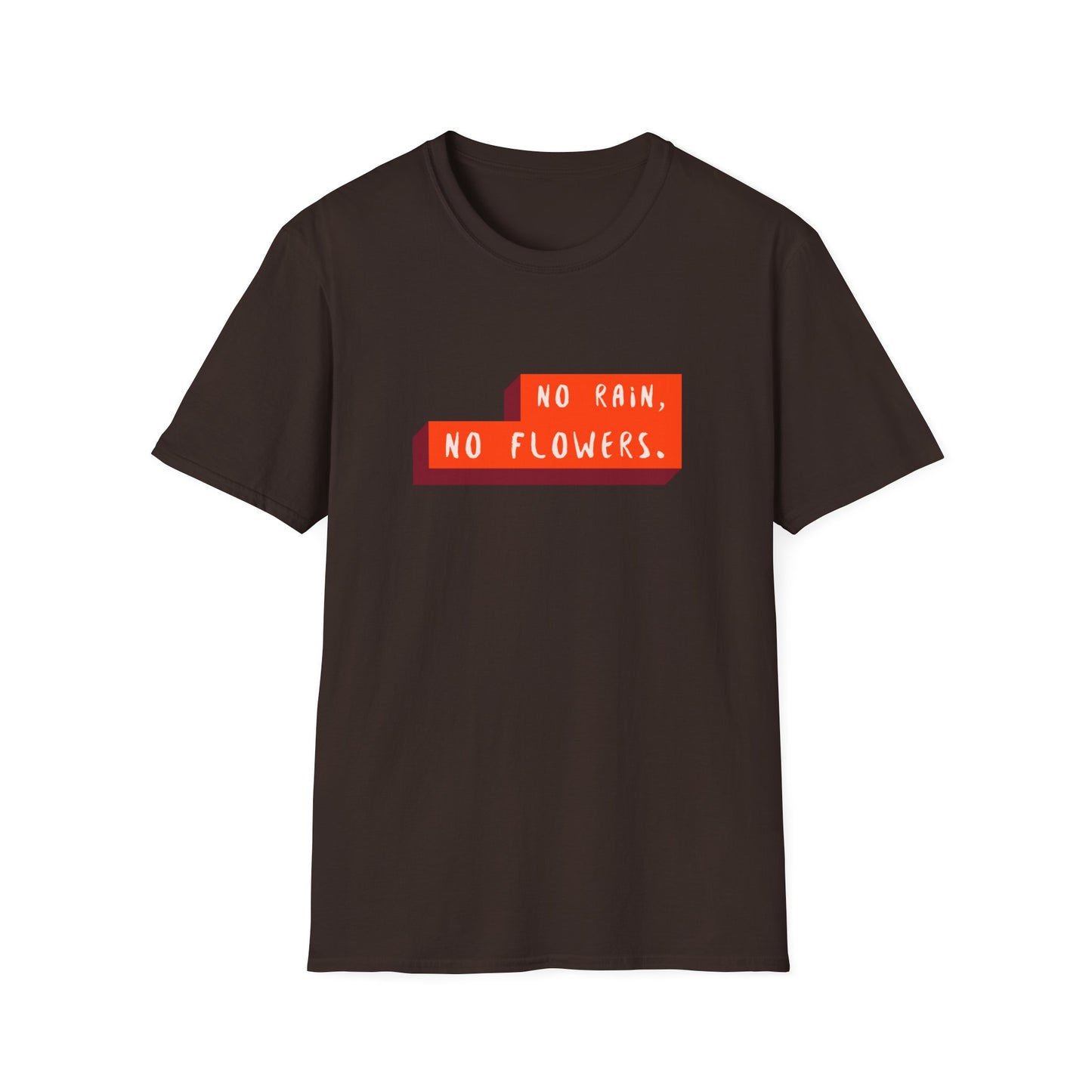 "T-shirt 'No Rain No Flowers' | Men | Romero's: Estilo con Intención"