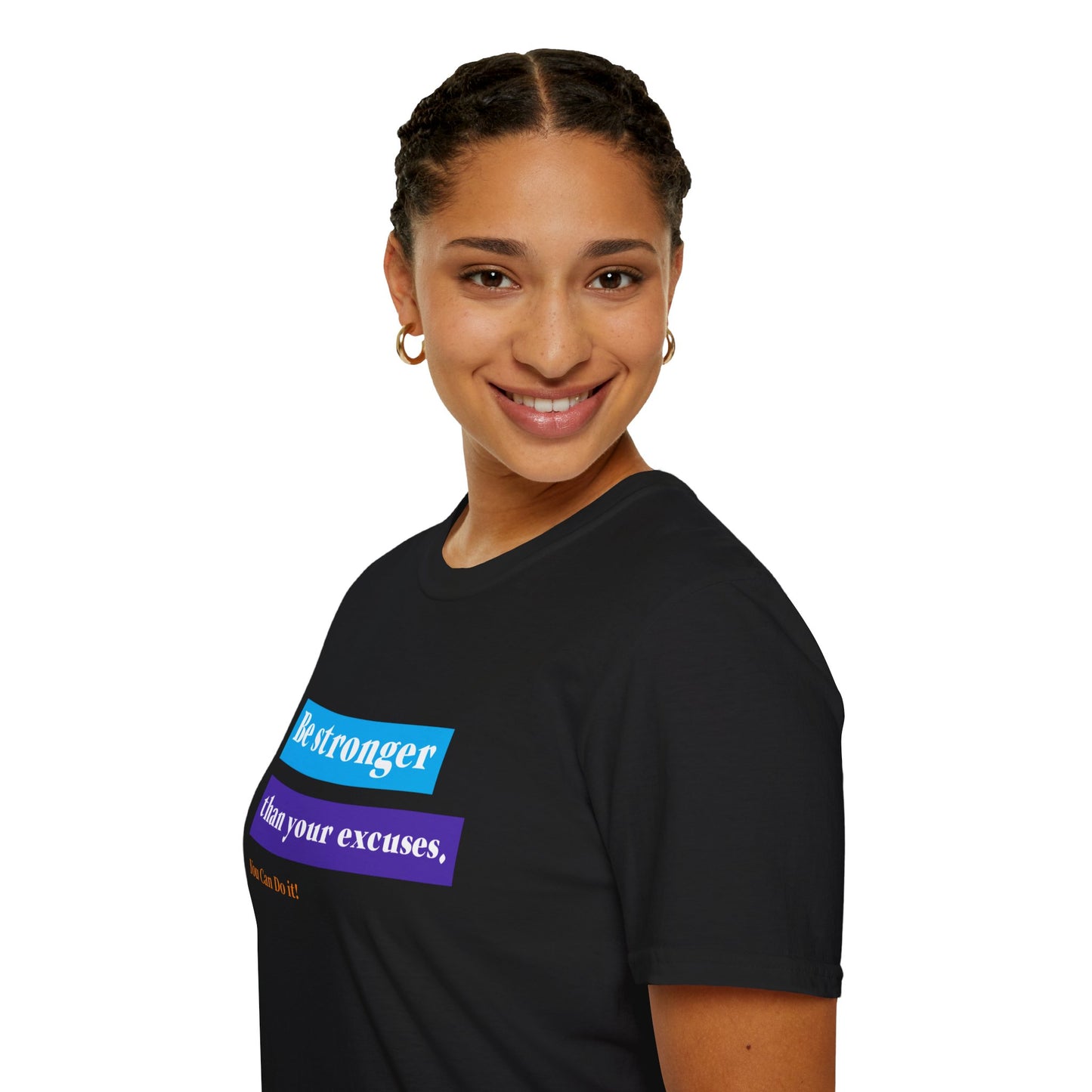 "T-shirt 'Be Stronger than Your Excuses' | Man | Romero's: Estilo con Intención"
