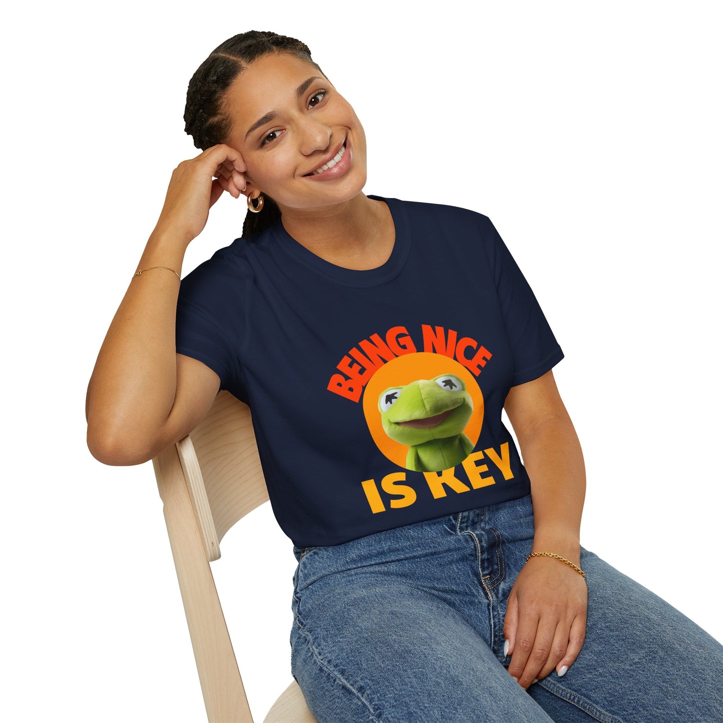T-Shirt "Ser simpático é a chave" - Mulher
