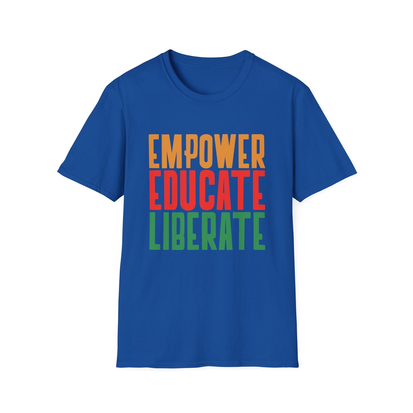 T-Shirt 'Empower, Educate, Liberate': Celebrando la Diversidad en Romero's | Men