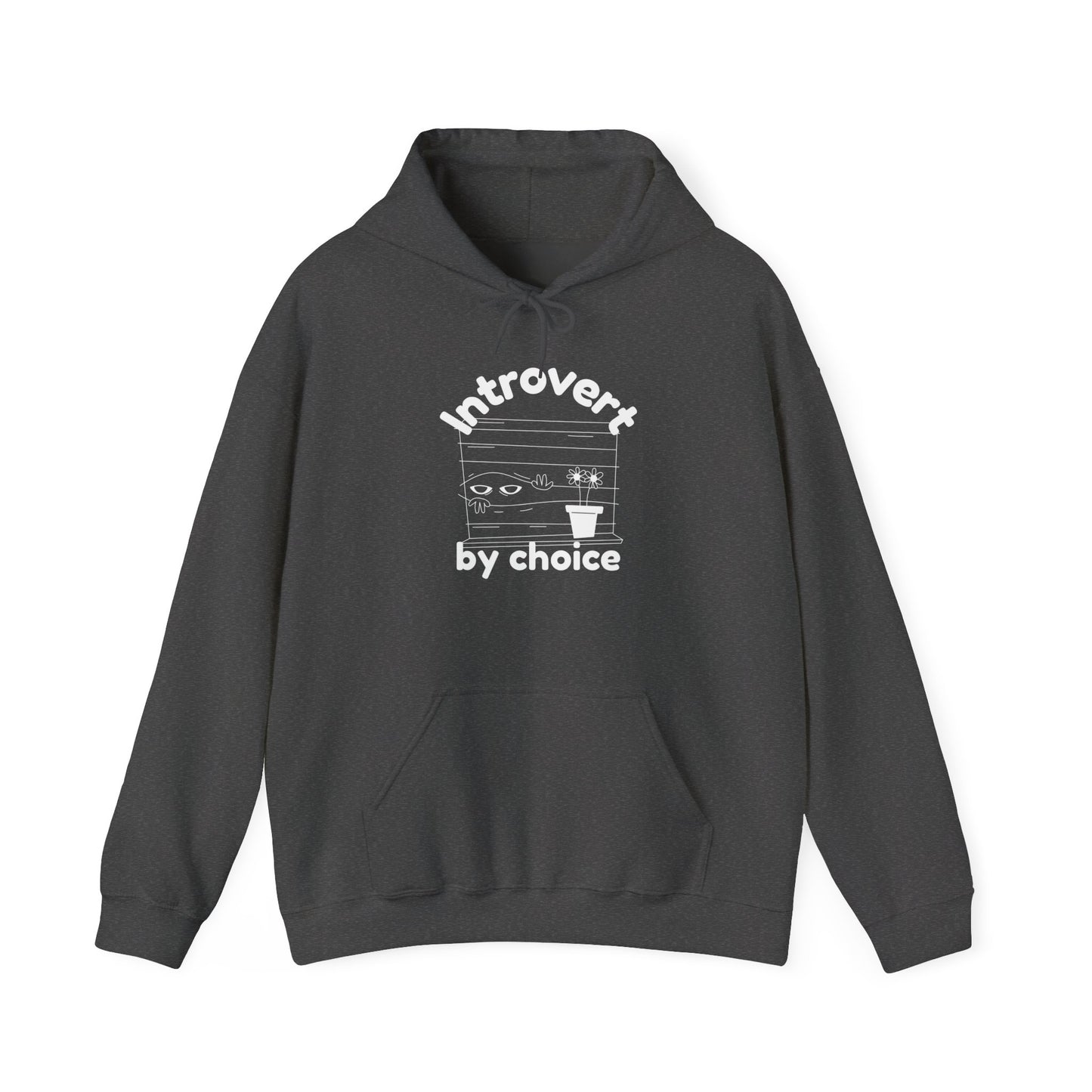 Sweatshirt con Capucha "Introvert by choice" - Man