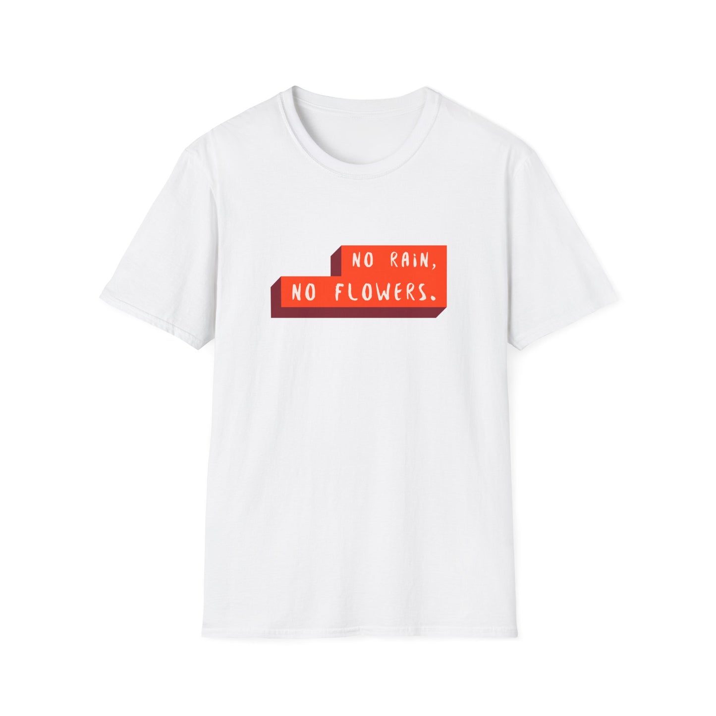 "T-shirt 'No Rain No Flowers' | Men | Romero's: Estilo con Intención"