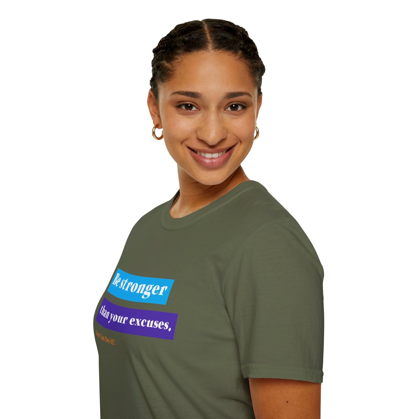 "T-shirt 'Be Stronger than Your Excuses' | Man | Romero's: Estilo con Intención"