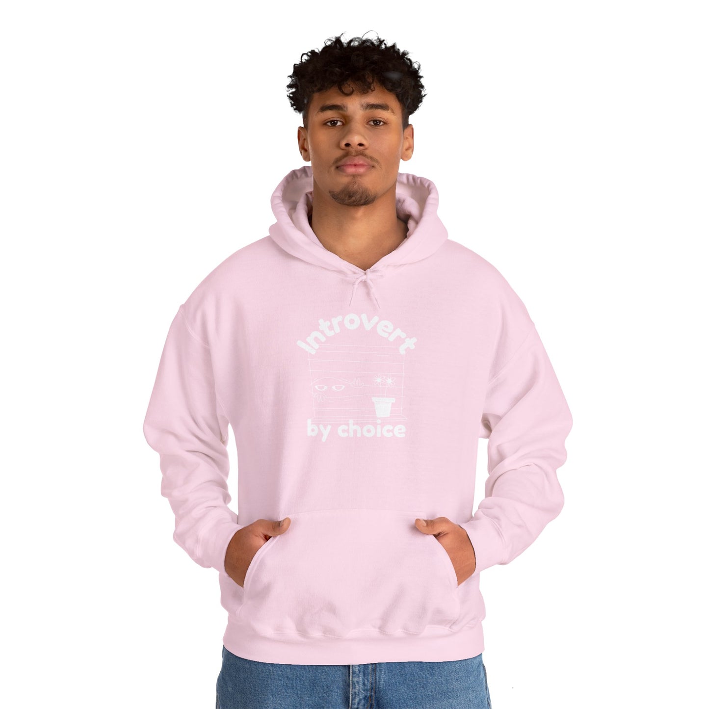 Sweatshirt con Capucha "Introvert by choice" - Man