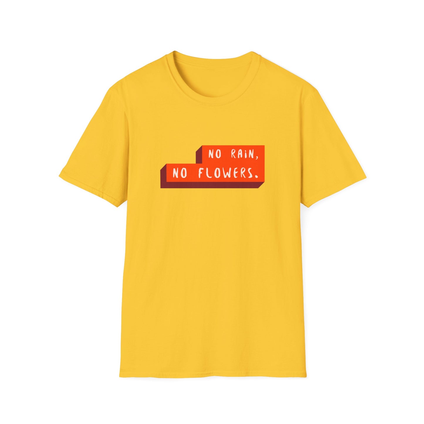 "T-shirt 'No Rain No Flowers' | Men | Romero's: Estilo con Intención"