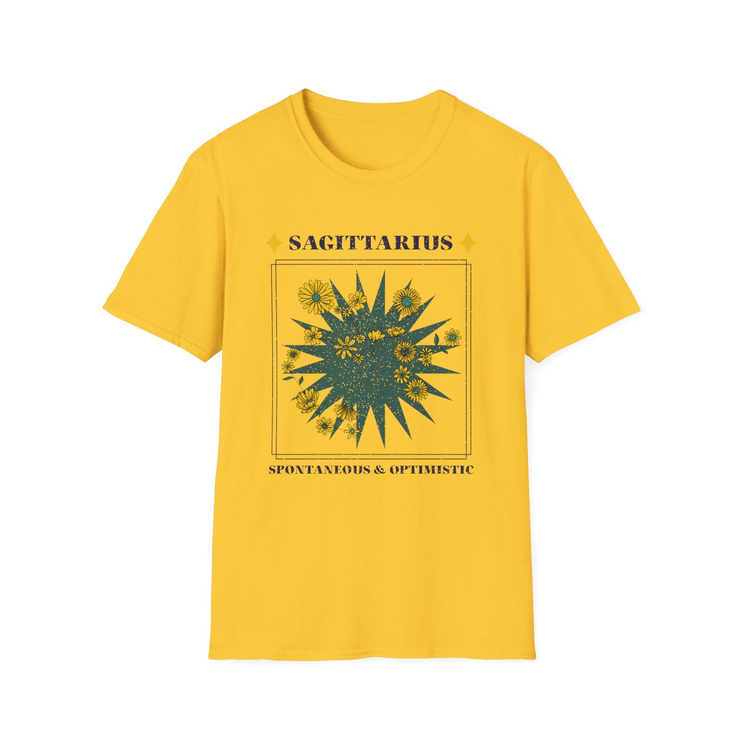 T-Shirt "Sagitário: Espontâneo e Otimista" - Mulher