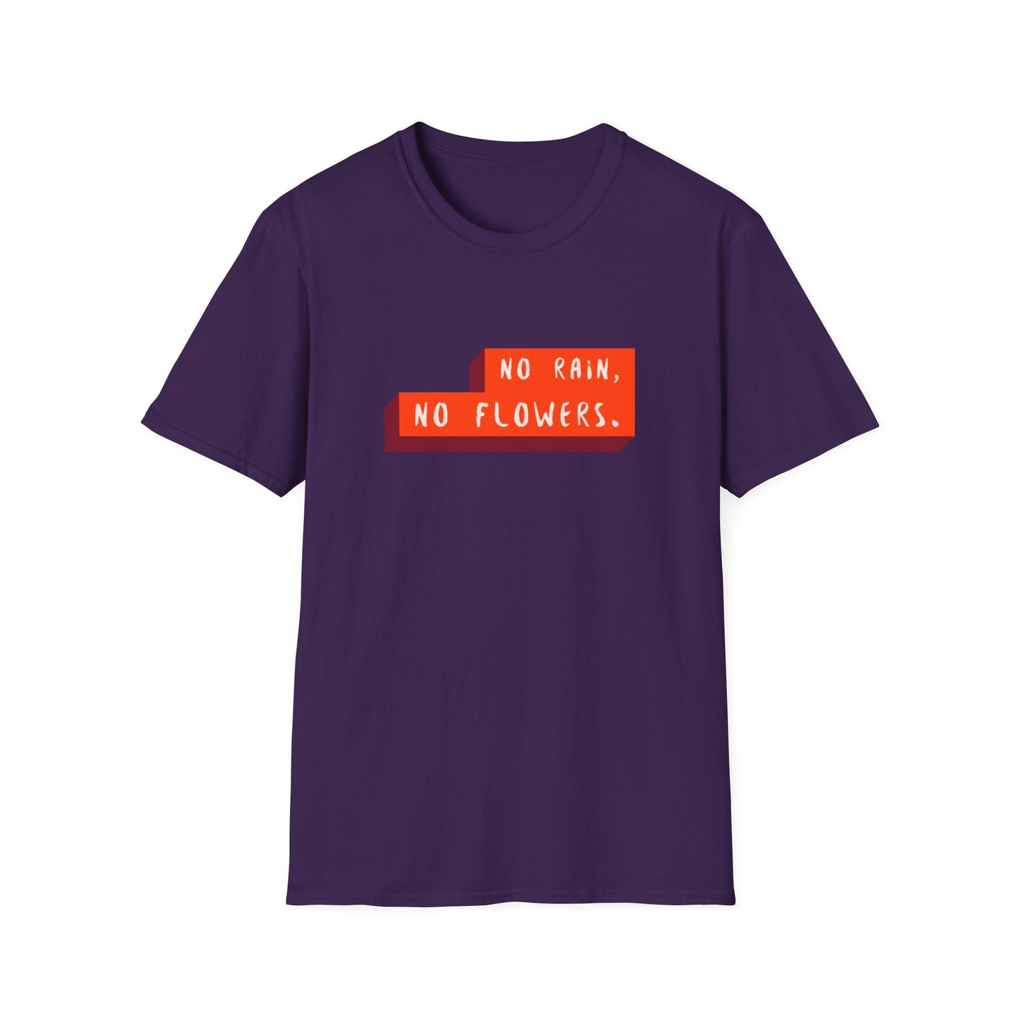 "T-shirt 'No Rain No Flowers' | Men | Romero's: Estilo con Intención"