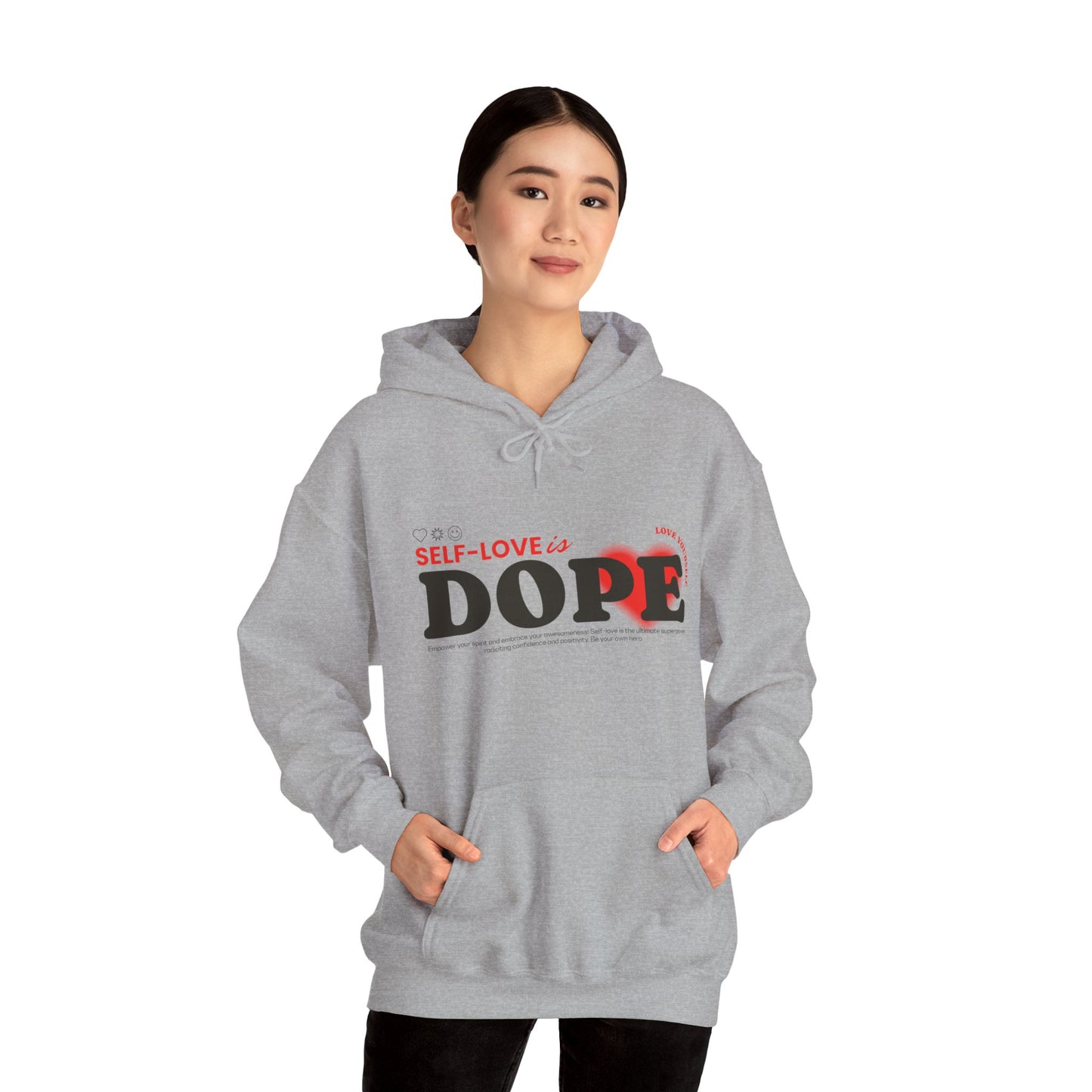 Sweatshirt con capucha "Self-love is Dope" - Women