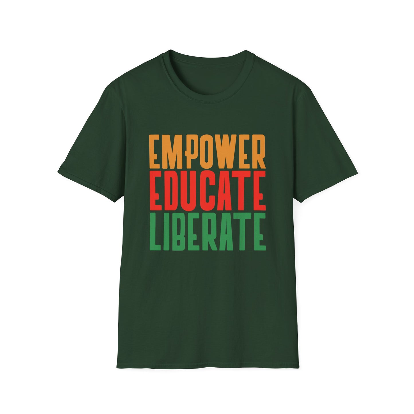 T-Shirt 'Empower, Educate, Liberate': Celebrando la Diversidad en Romero's | Men