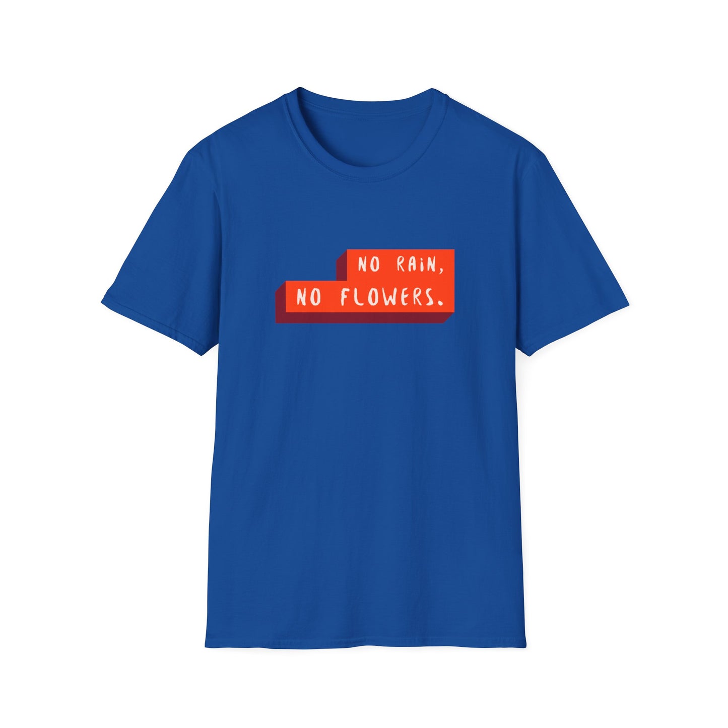 "T-shirt 'No Rain No Flowers' | Men | Romero's: Estilo con Intención"