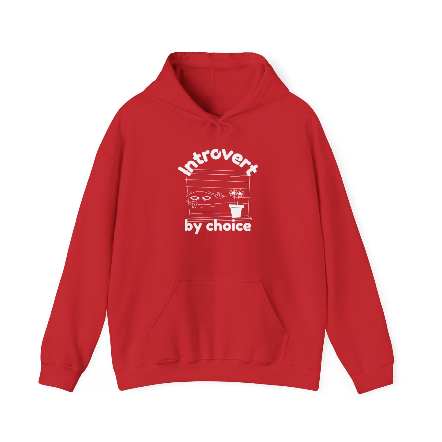 Sweatshirt con Capucha "Introvert by choice" - Man