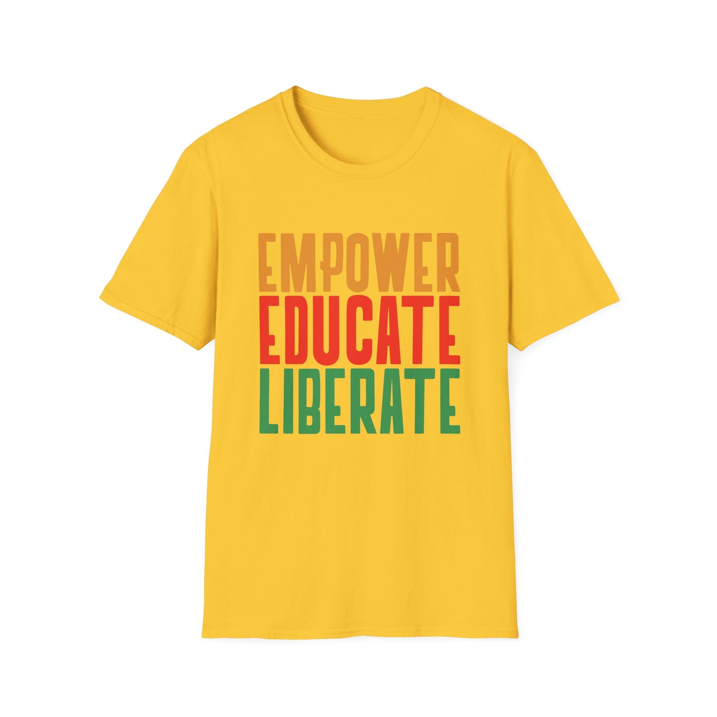 T-Shirt 'Empower, Educate, Liberate': Celebrando la Diversidad en Romero's | Men