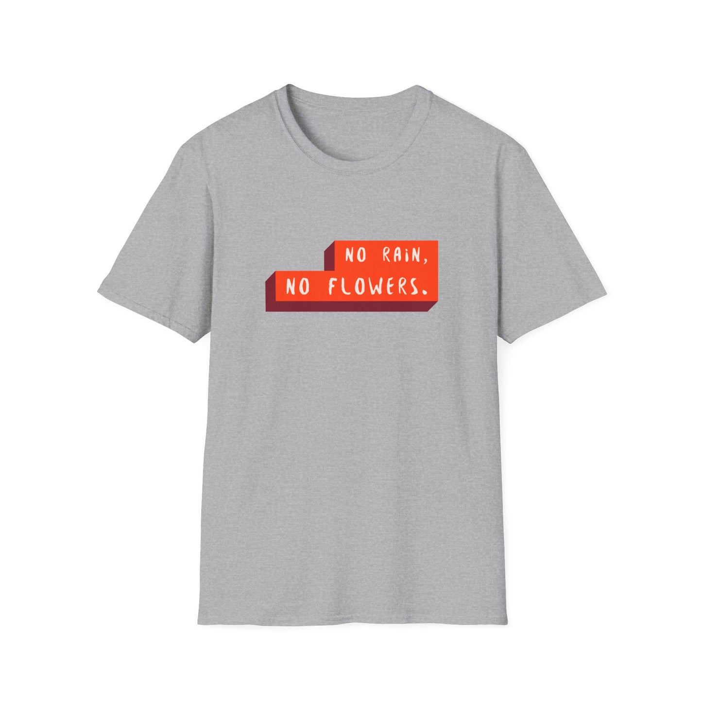 "T-shirt 'No Rain No Flowers' | Men | Romero's: Estilo con Intención"