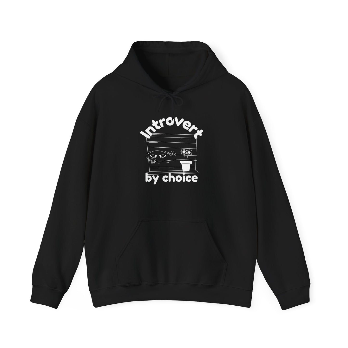 Sweatshirt con Capucha "Introvert by choice" - Man