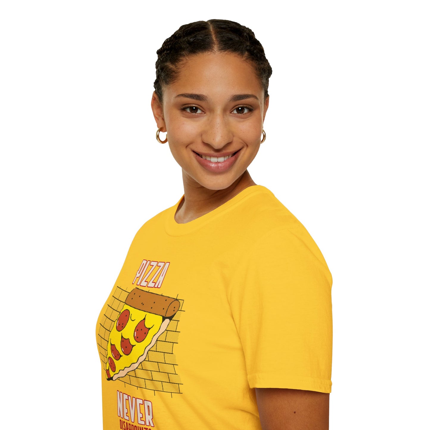 T-shirt "Pizza Never Disappoints" - Women