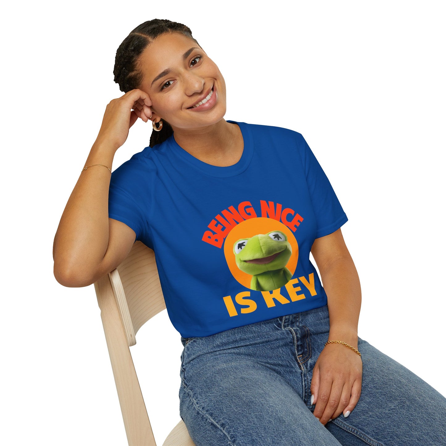 T-Shirt "Ser simpático é a chave" - Mulher