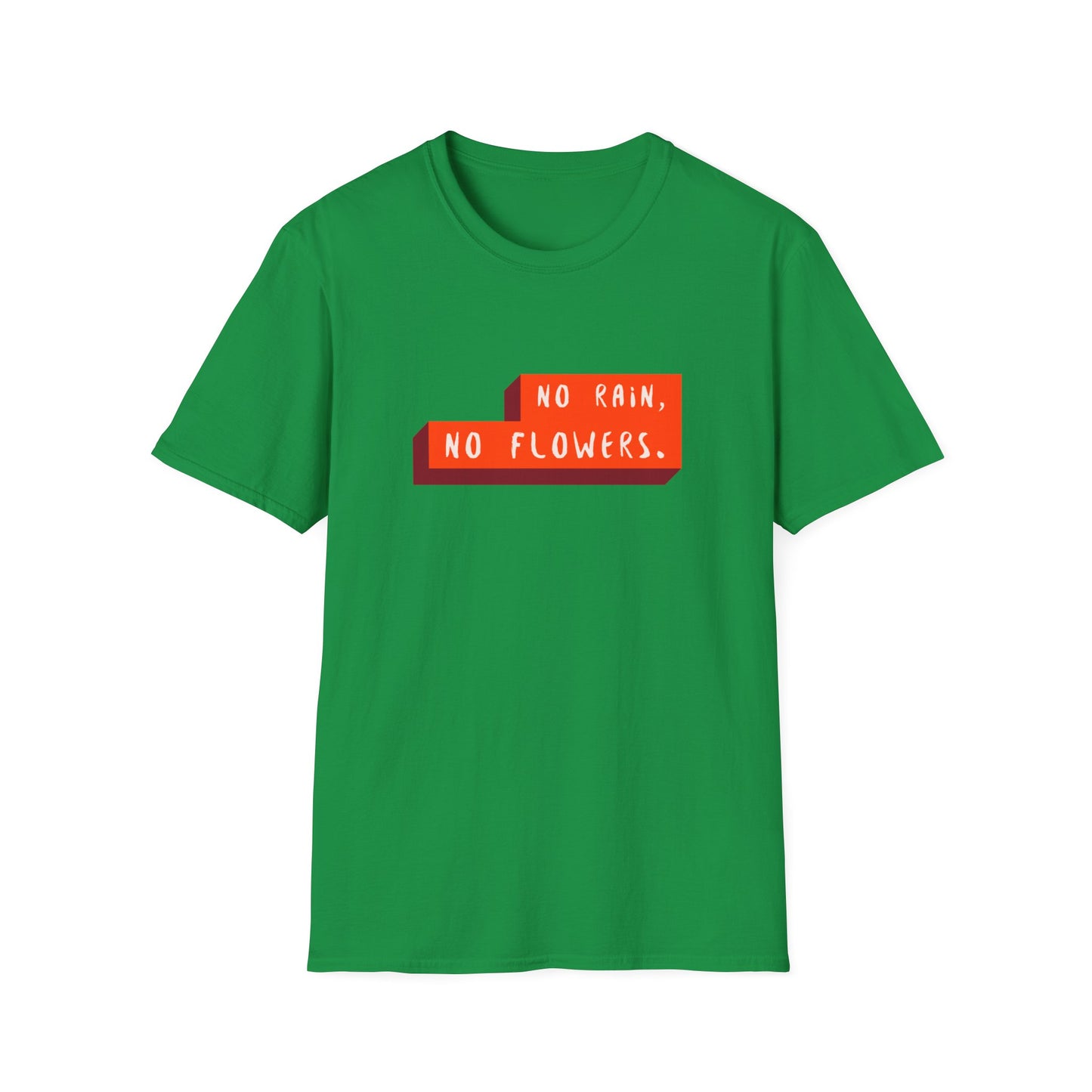 "T-shirt 'No Rain No Flowers' | Men | Romero's: Estilo con Intención"