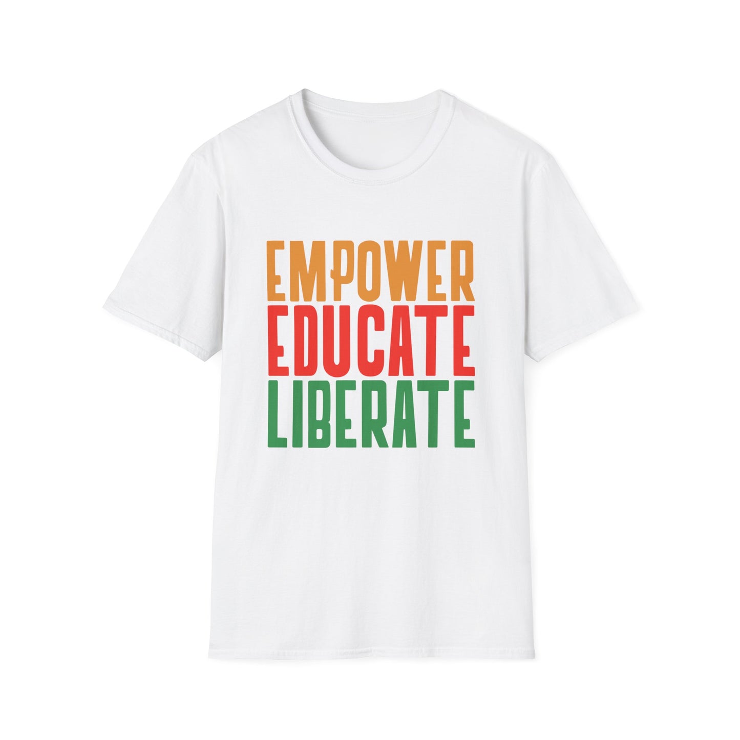 T-Shirt 'Empower, Educate, Liberate': Celebrando la Diversidad en Romero's | Men