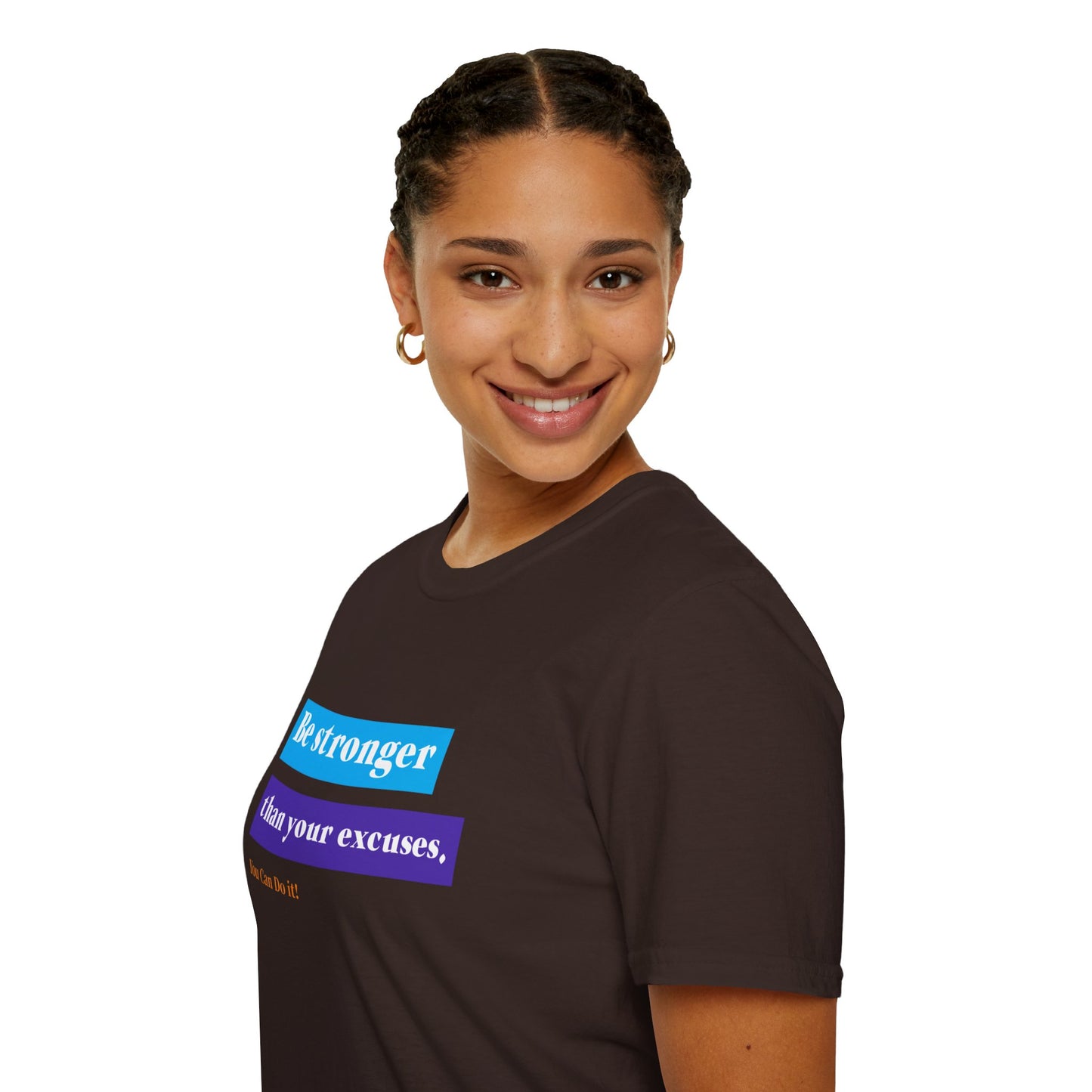 "T-shirt 'Be Stronger than Your Excuses' | Man | Romero's: Estilo con Intención"