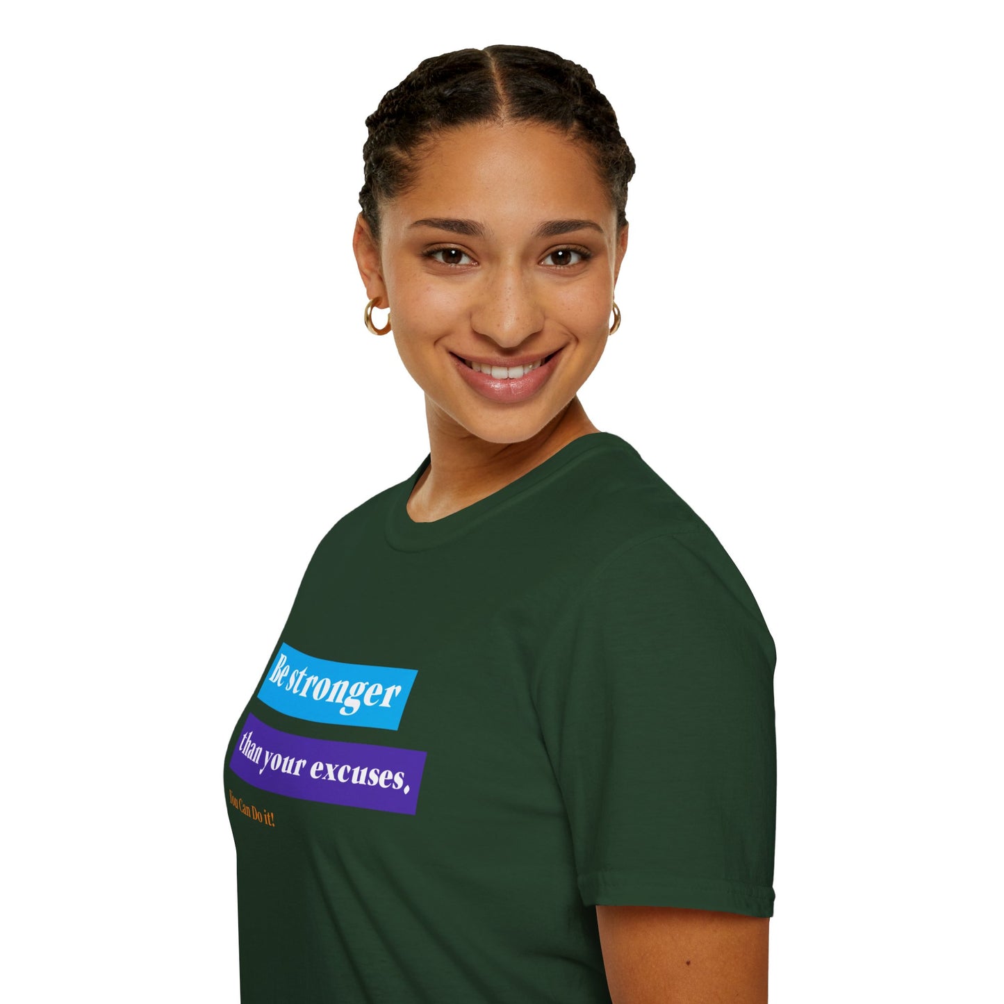 "T-shirt 'Be Stronger than Your Excuses' | Man | Romero's: Estilo con Intención"