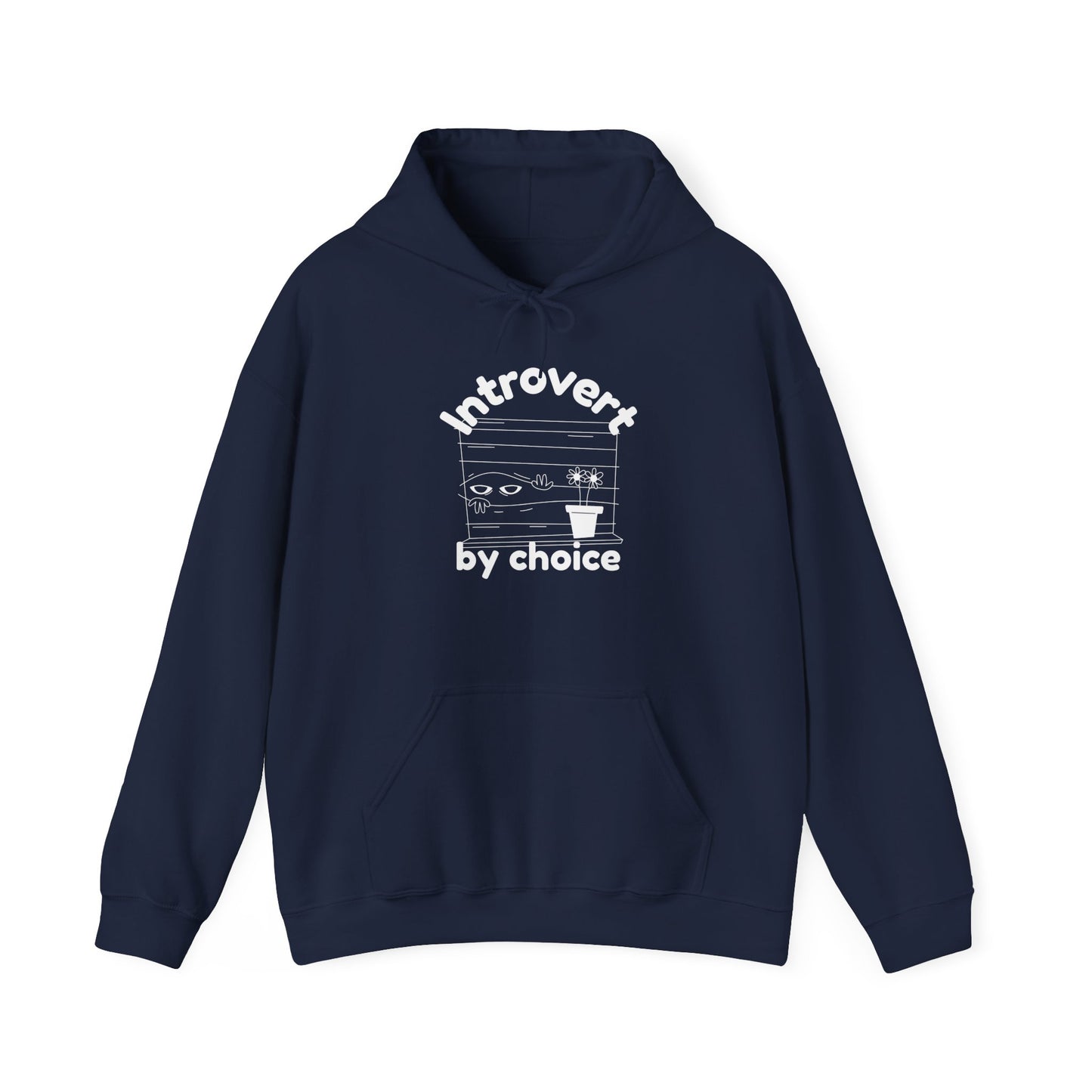 Sweatshirt con Capucha "Introvert by choice" - Man