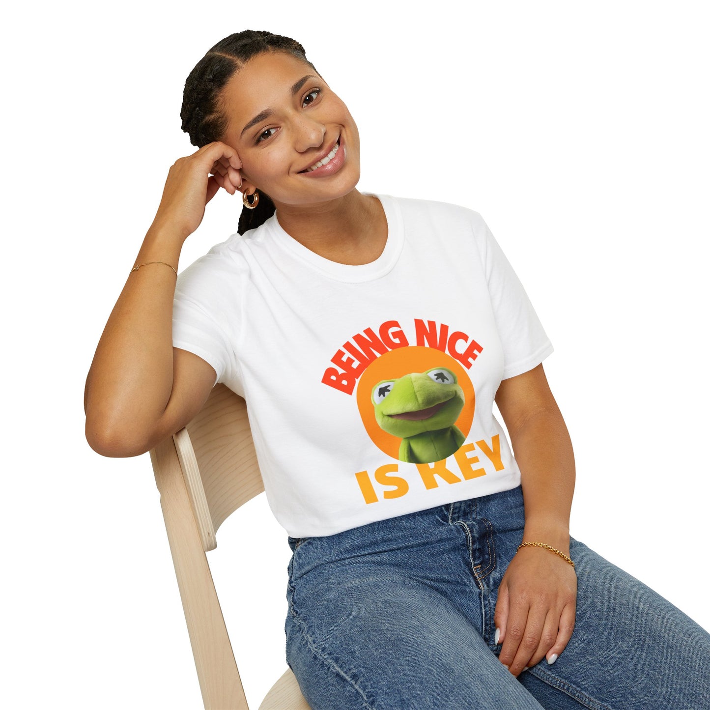 T-Shirt "Ser simpático é a chave" - Mulher