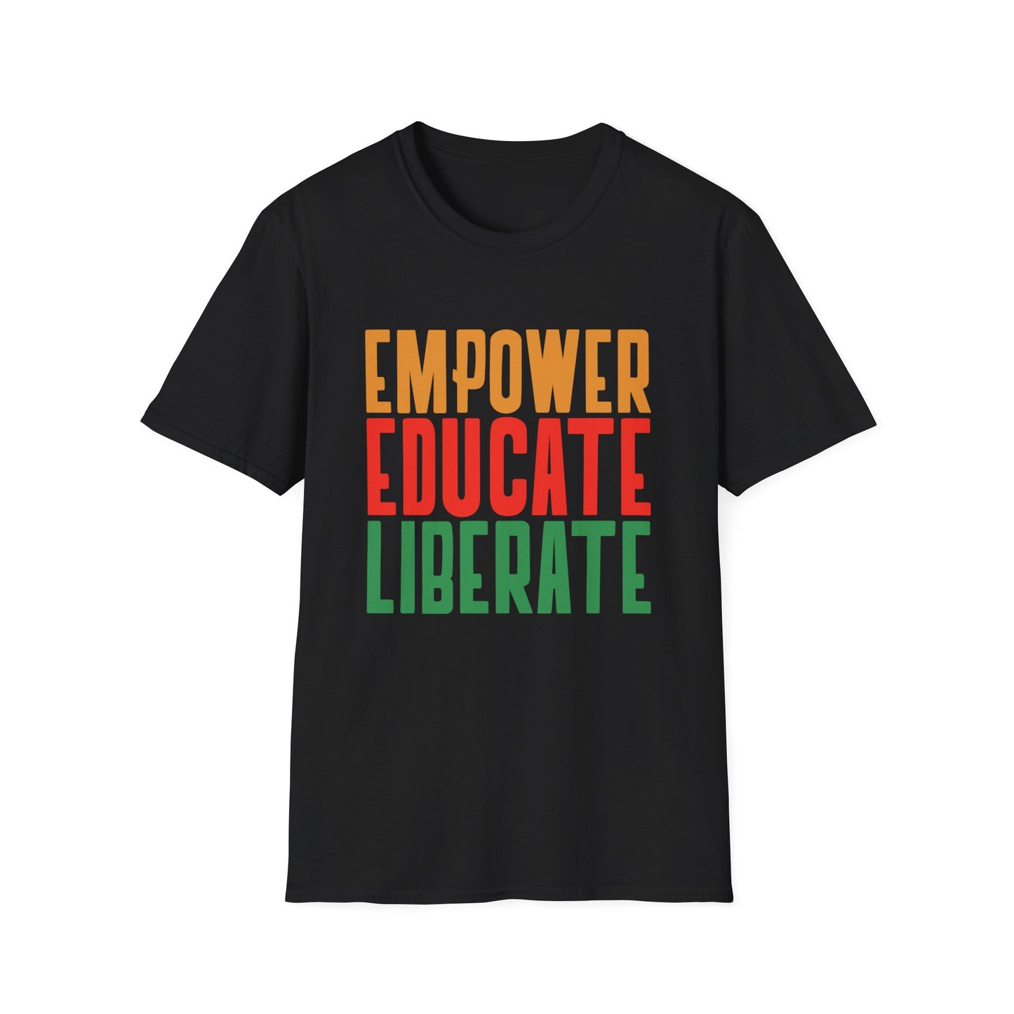 T-Shirt 'Empower, Educate, Liberate': Celebrando la Diversidad en Romero's | Men