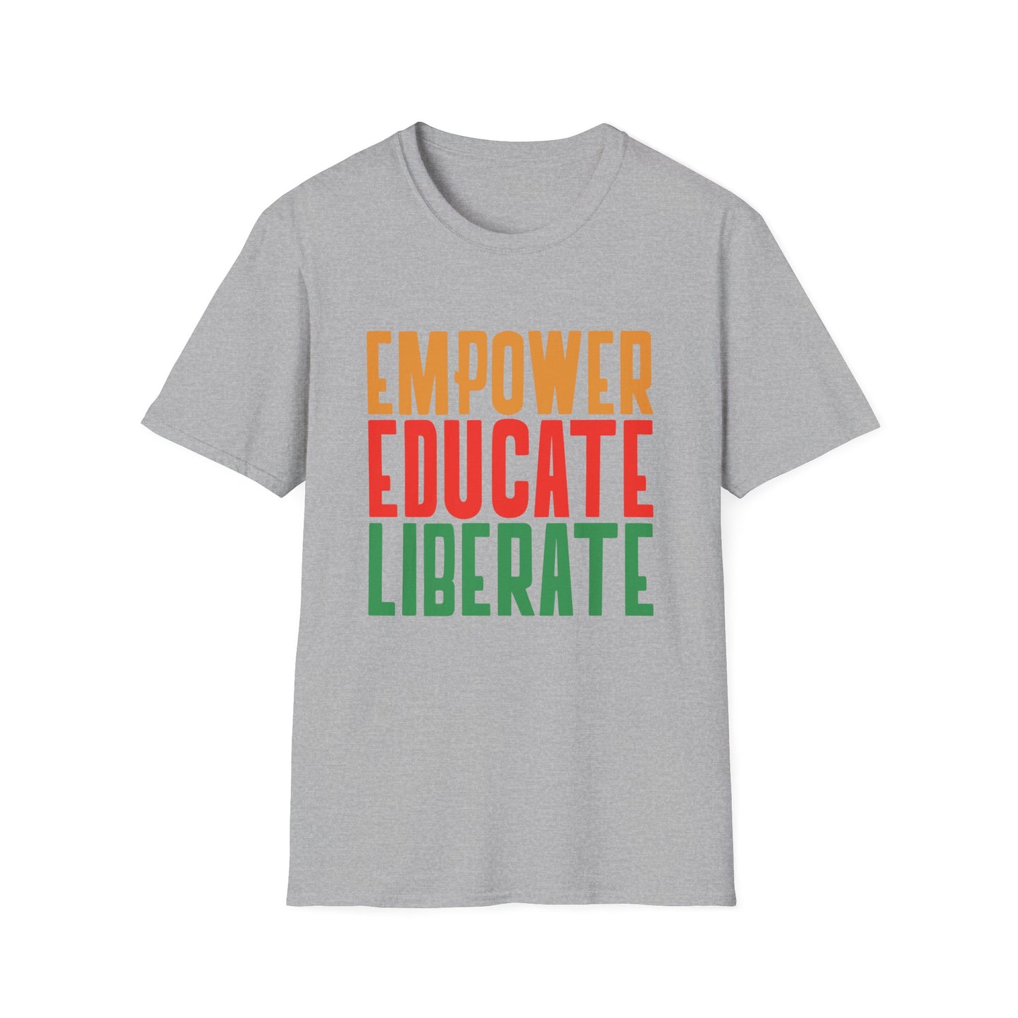 T-Shirt 'Empower, Educate, Liberate': Celebrando la Diversidad en Romero's | Men