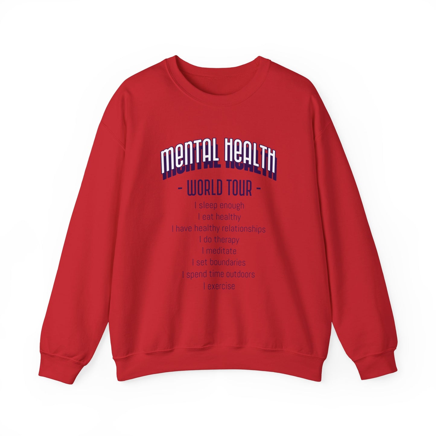 'Mental Health World Tour' Sweatshirt | Men | Romero's: Style with Purpose"