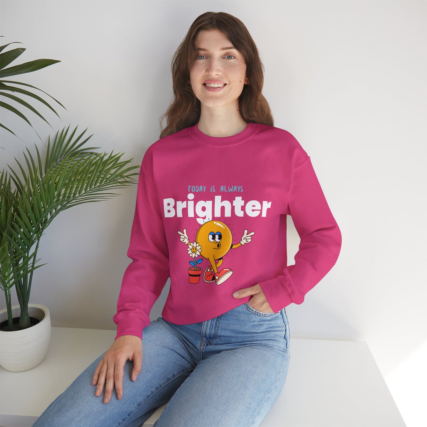 Sweatshirt "Hoje é Sempre Mais Brilhante" - Mulher