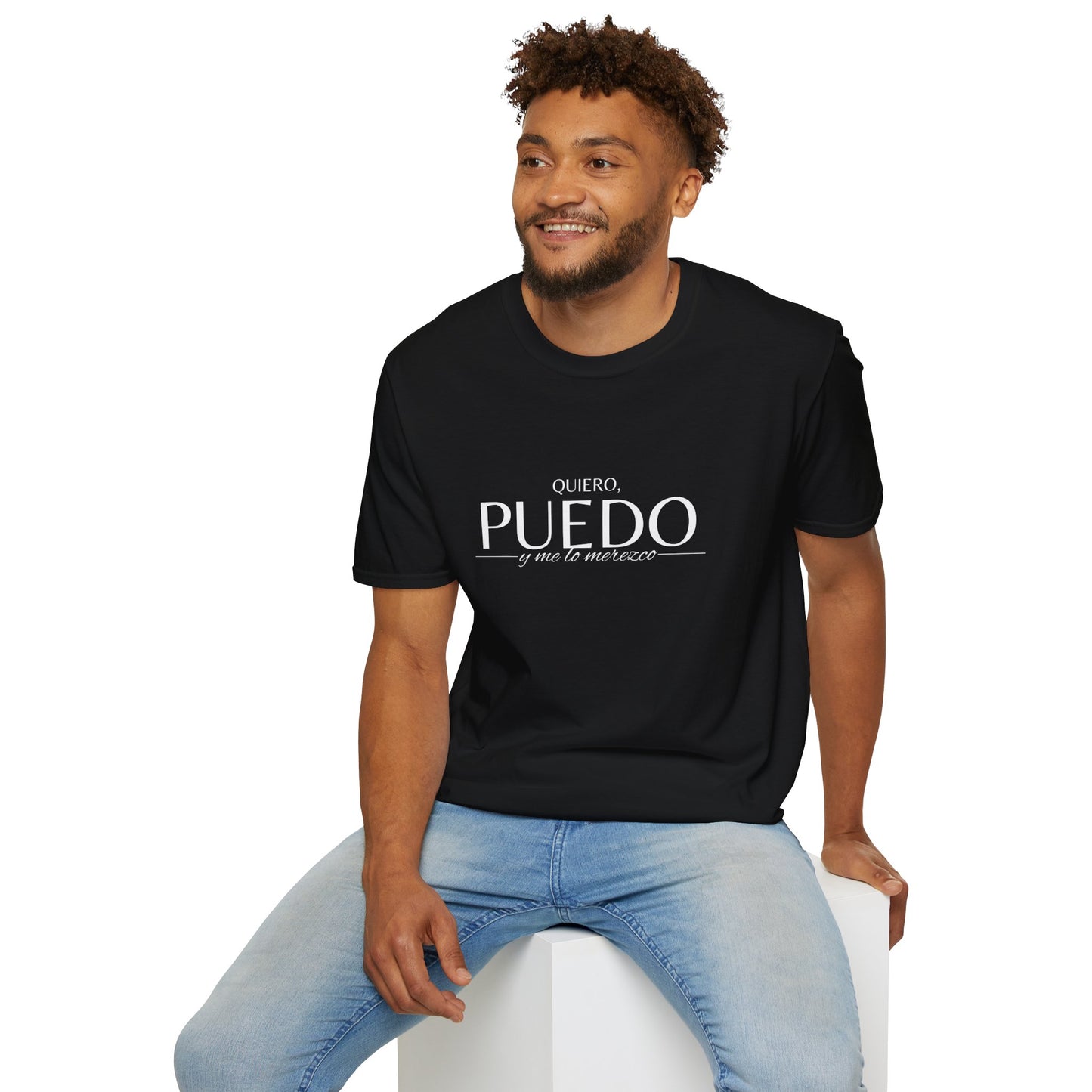 T-Shirt 'Quiero, Puedo y Me lo Merezco'  | Woman  | Reclama lo Mejor del Universo en Romero's