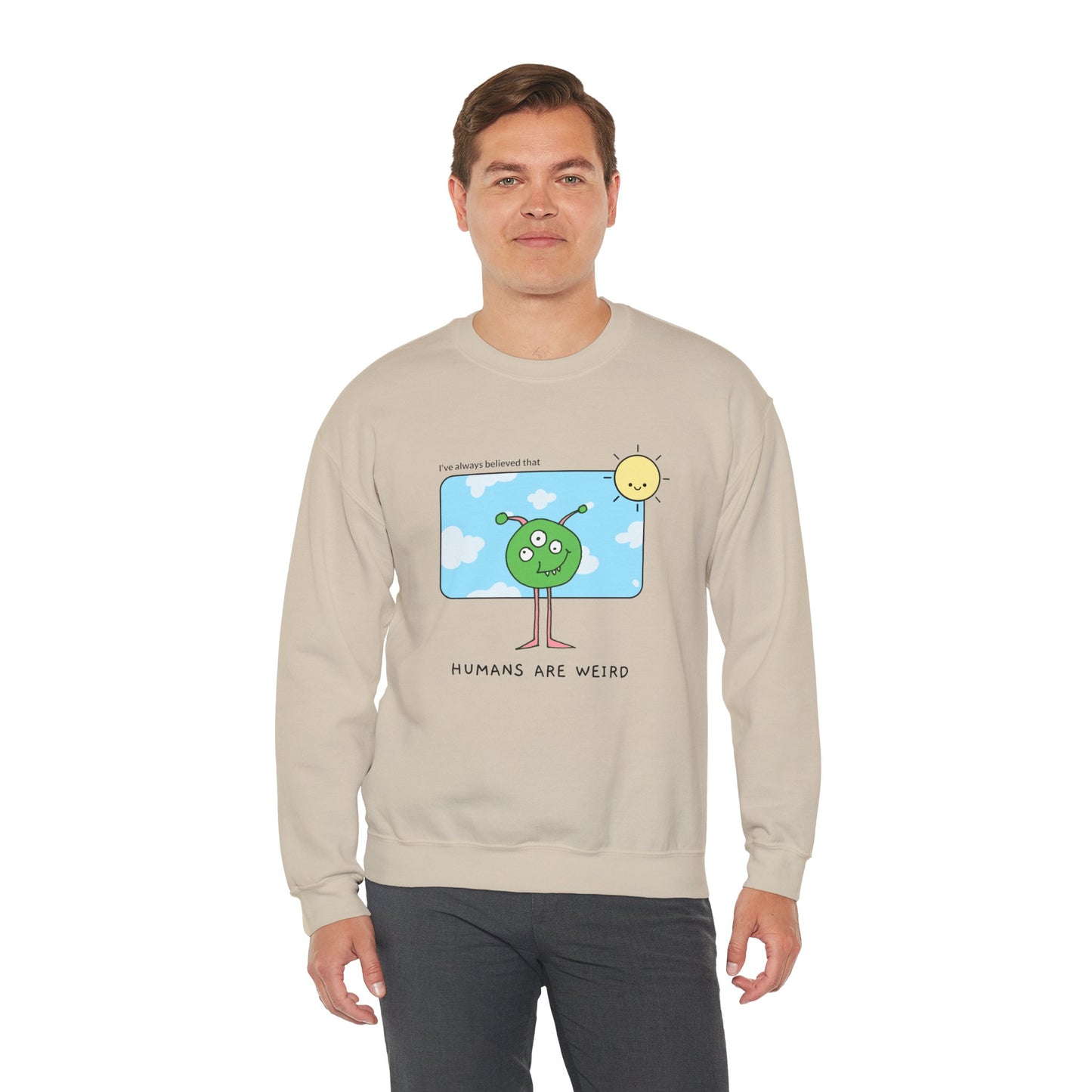 Sweatshirt "Humanos são estranhos" - Homem