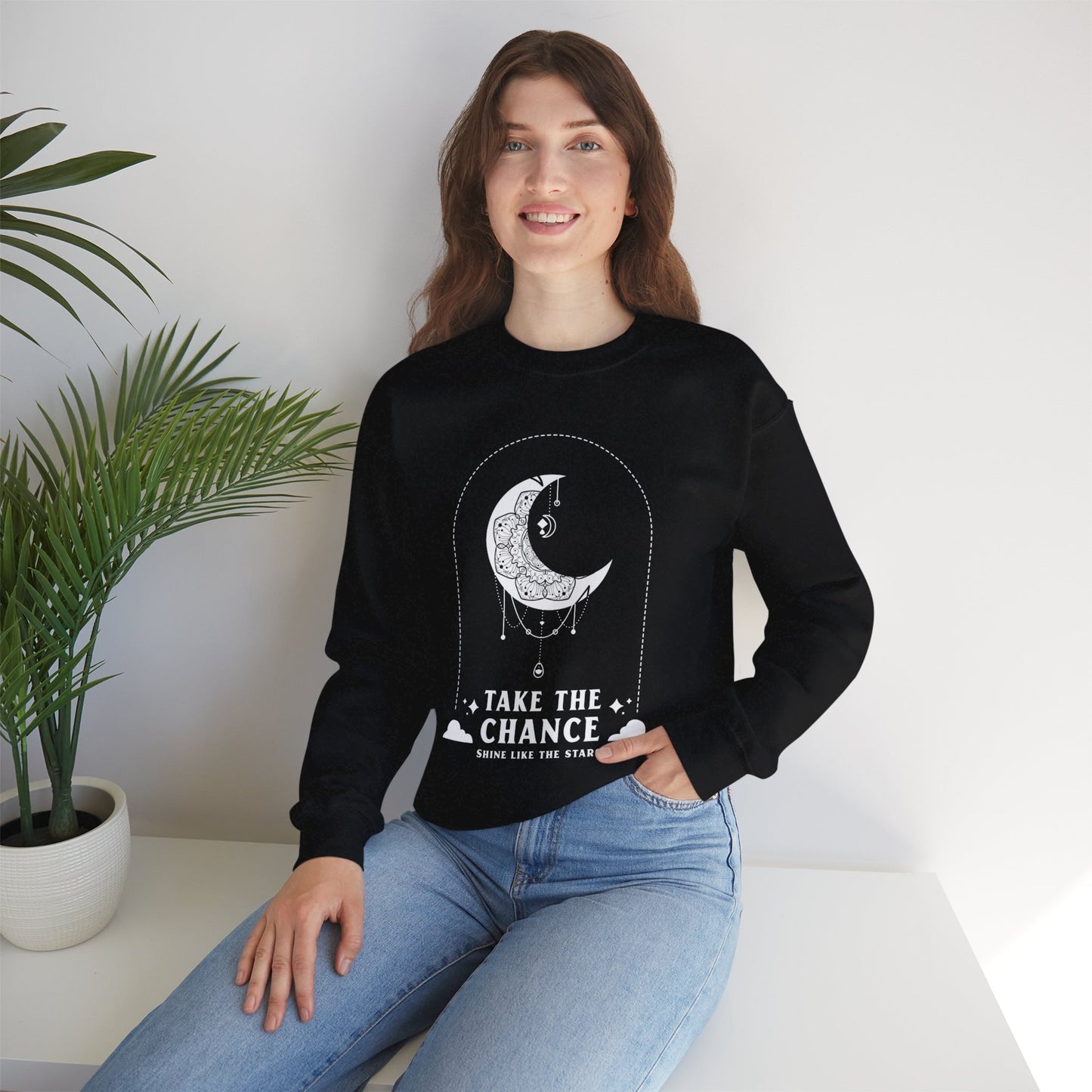 Sweatshirt "Take the Chance, Shine like the Stars" - Woman