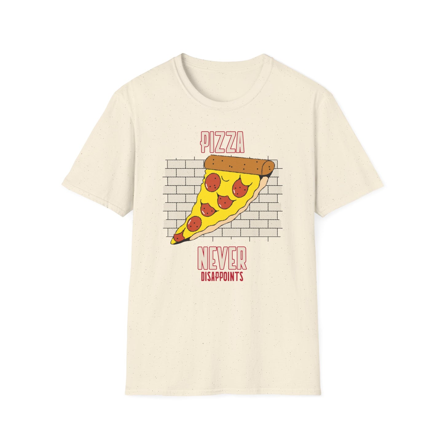 T-shirt "Pizza Never Disappoints" - Men