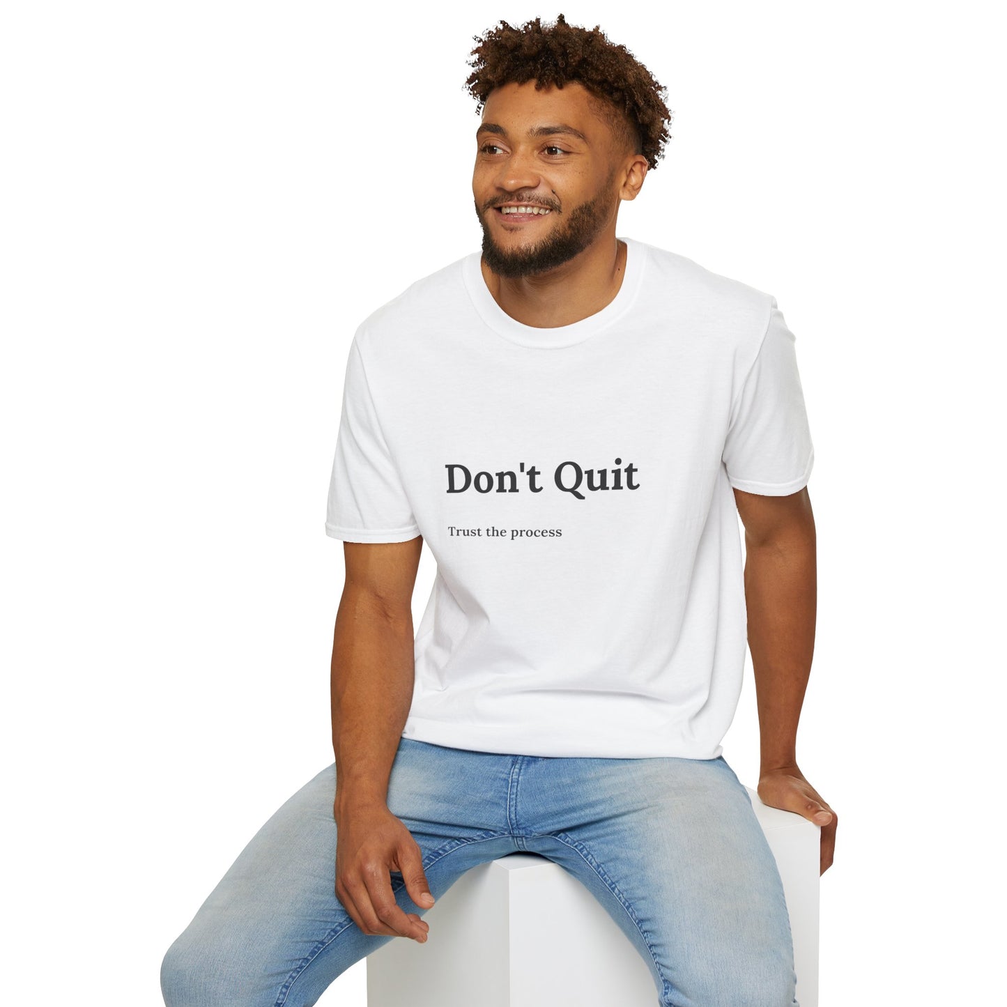 "T-shirt 'Don't Quit, Trust the Process' | Woman  | Romero's: Estilo con Intención"