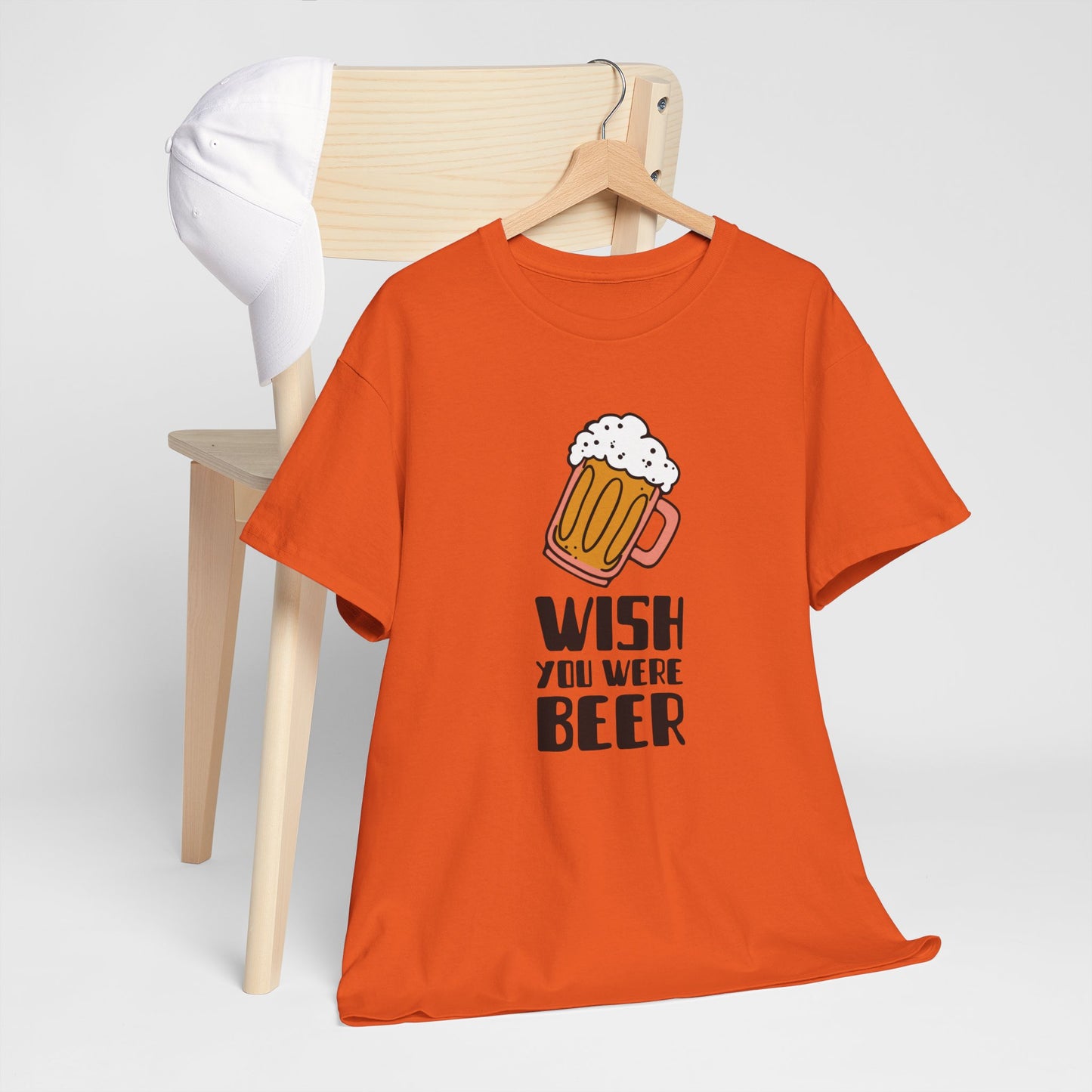 Camiseta masculina "Wish You Were Beer" - Conforto casual com um toque especial da Romero's