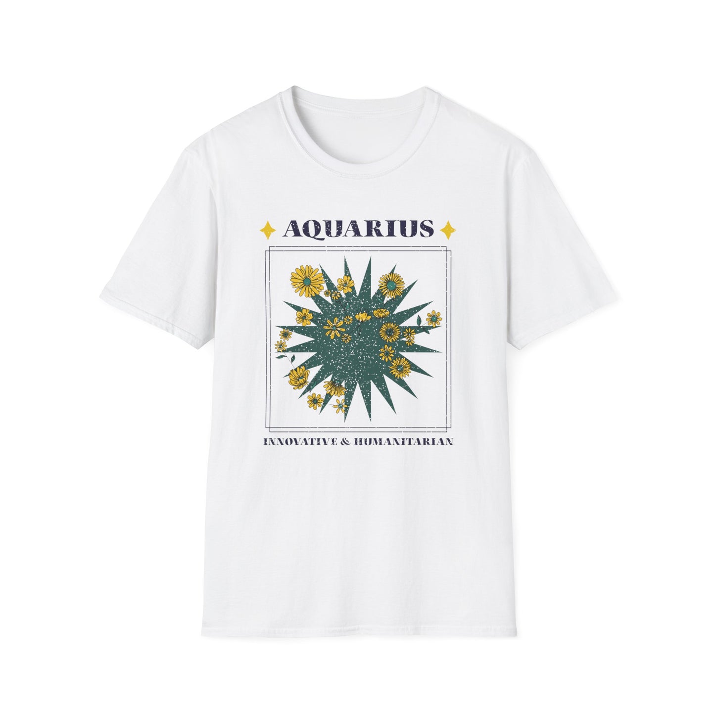 T-Shirt "Aquário: Inovador e Humanitário" - Homem