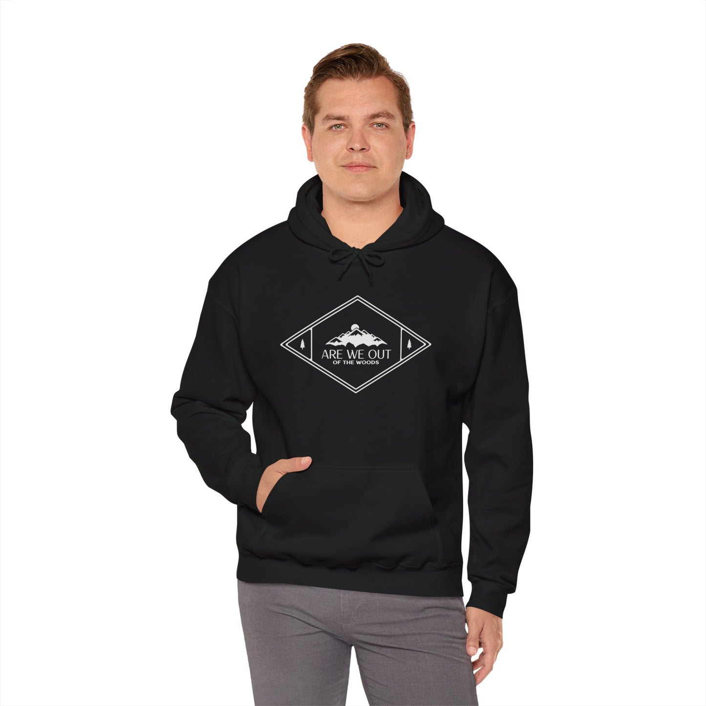 Hooded Sweatshirt "Are we out of the woods" - Man