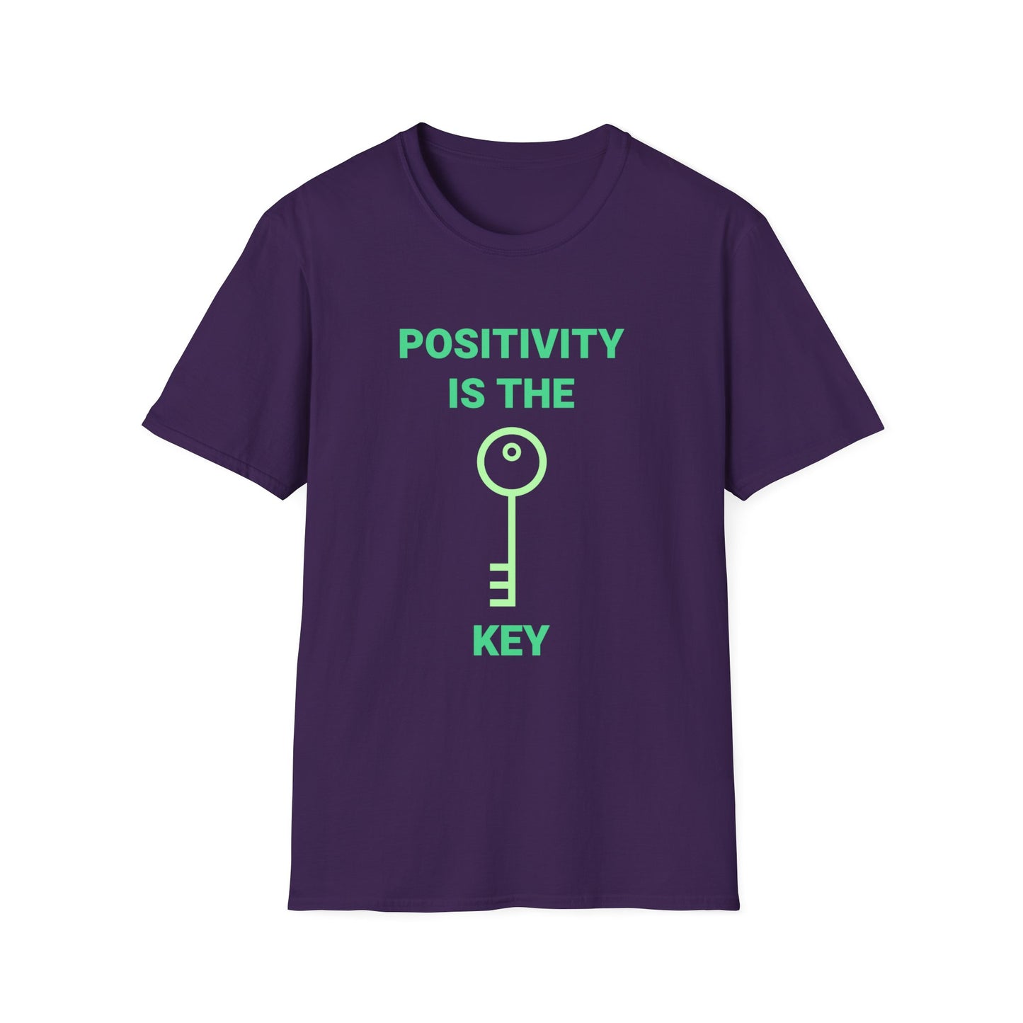 T-shirt 'Positivity is the Key' con Ilustración de Llave | Women