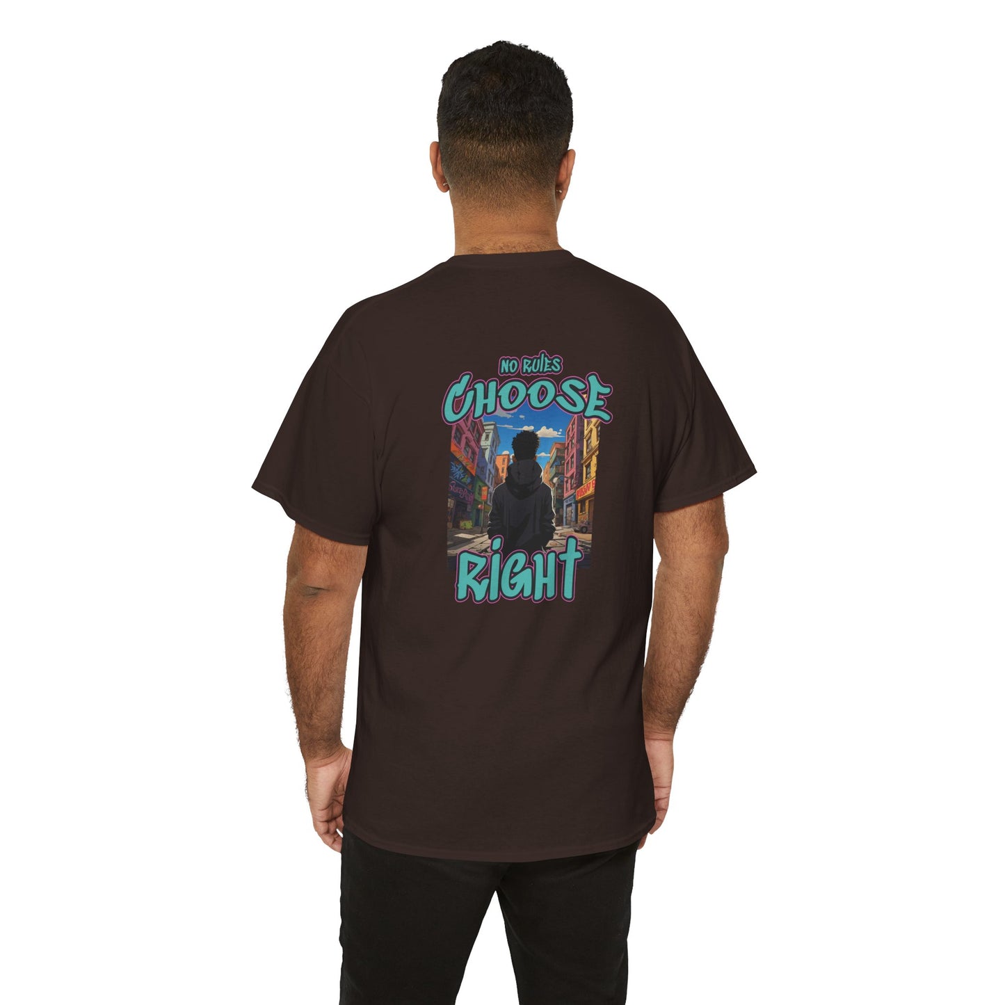 T-shirt - "No Rules, Choose Right" for a Style Without Limits - Romero's