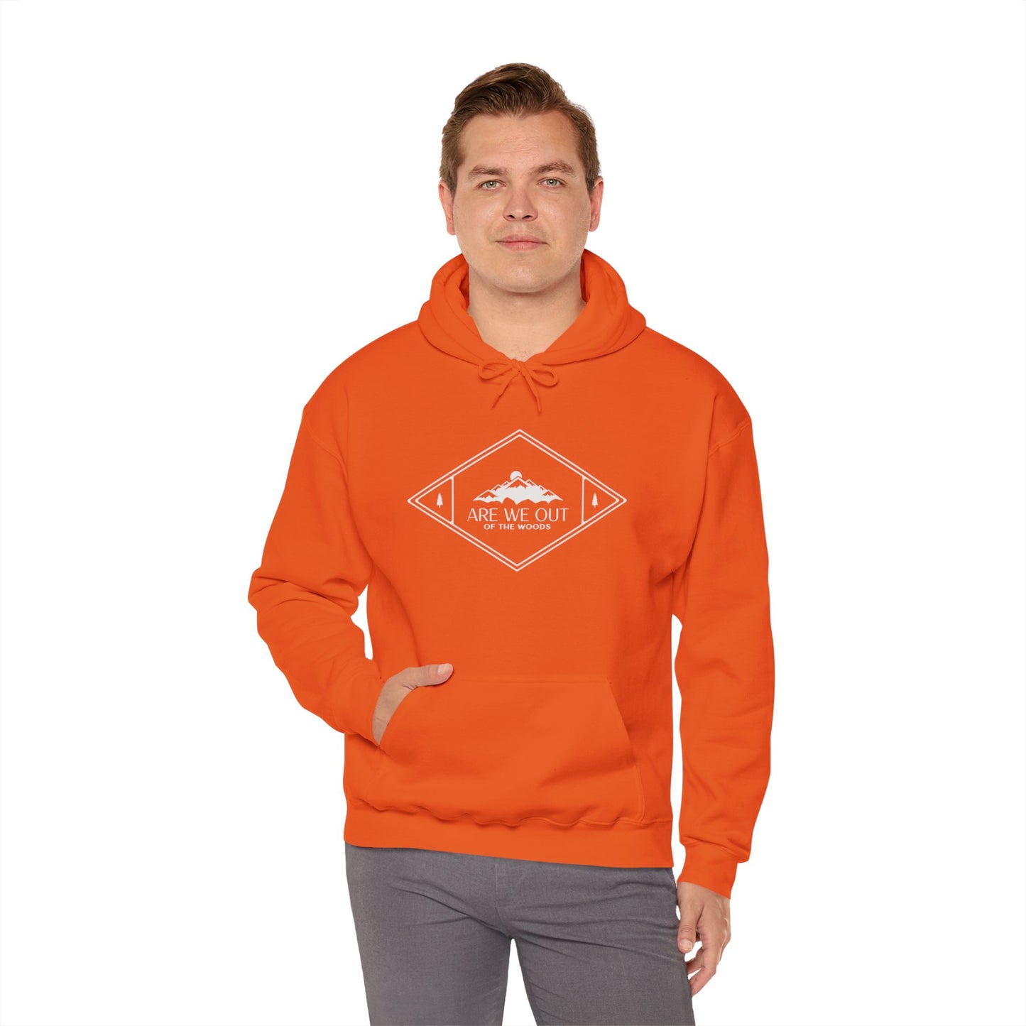 Hooded Sweatshirt "Are we out of the woods" - Man