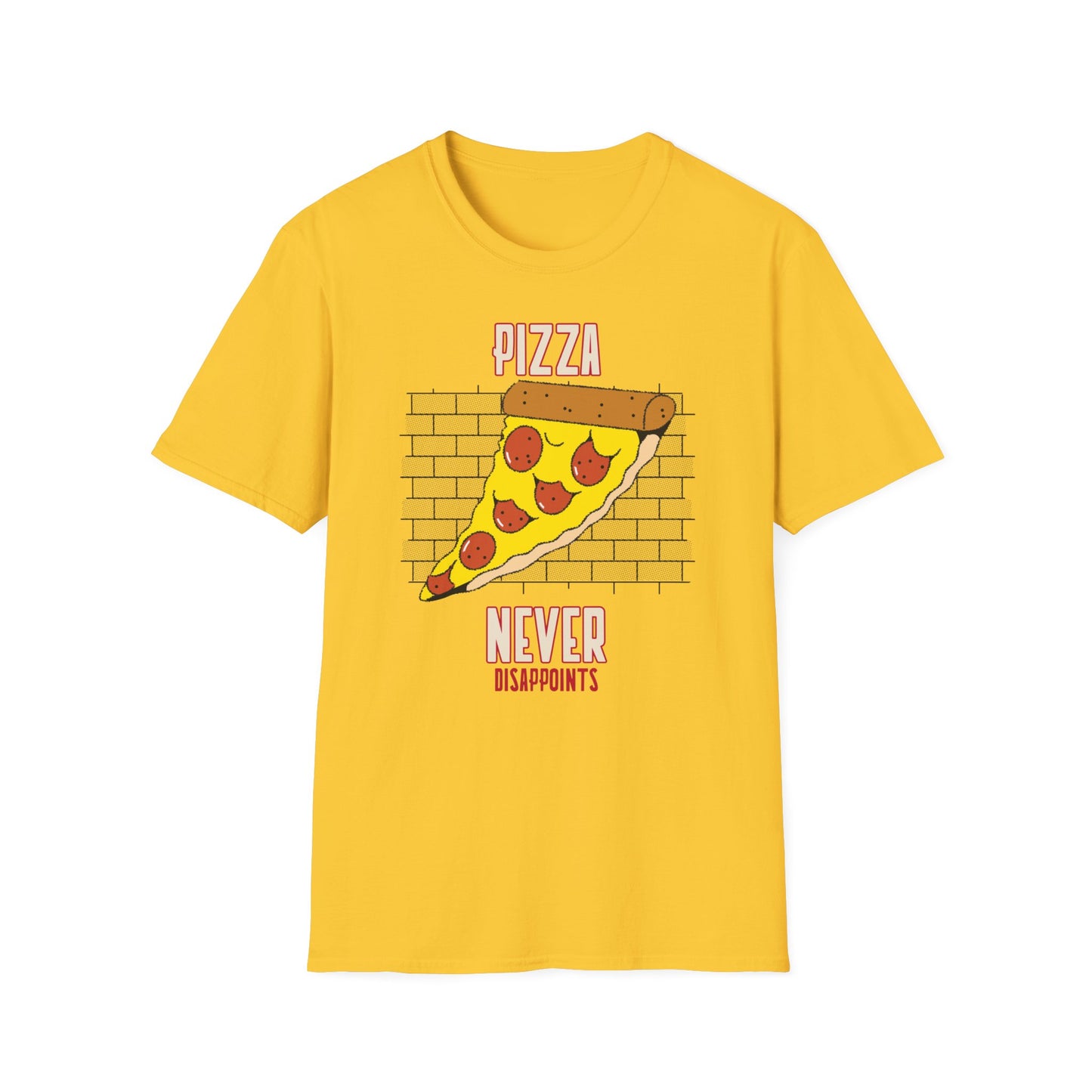 T-shirt "Pizza Never Disappoints" - Men