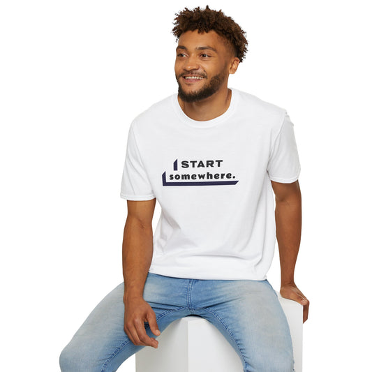 "Camiseta 'Start Somewhere' | Masculino | Romero's: Estilo com Intenção"