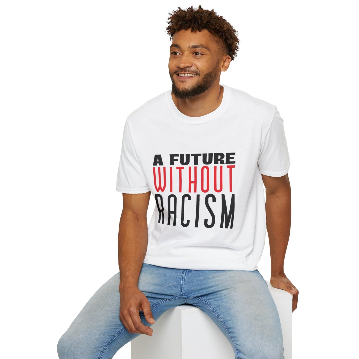 T-shirt  'A Future Without Racism'  | Woman | Un Paso Hacia un Mundo Más Inclusivo en Romero's