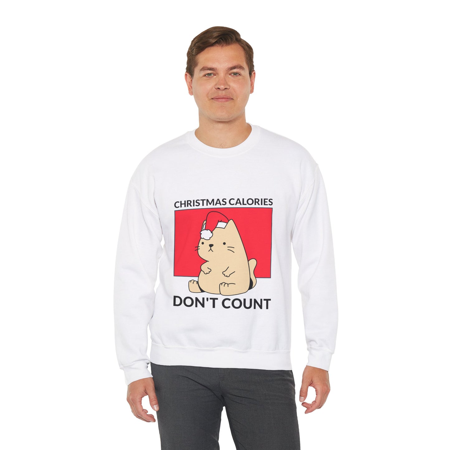 Sweatshirt "Christmas Calories Don't Count" - Man