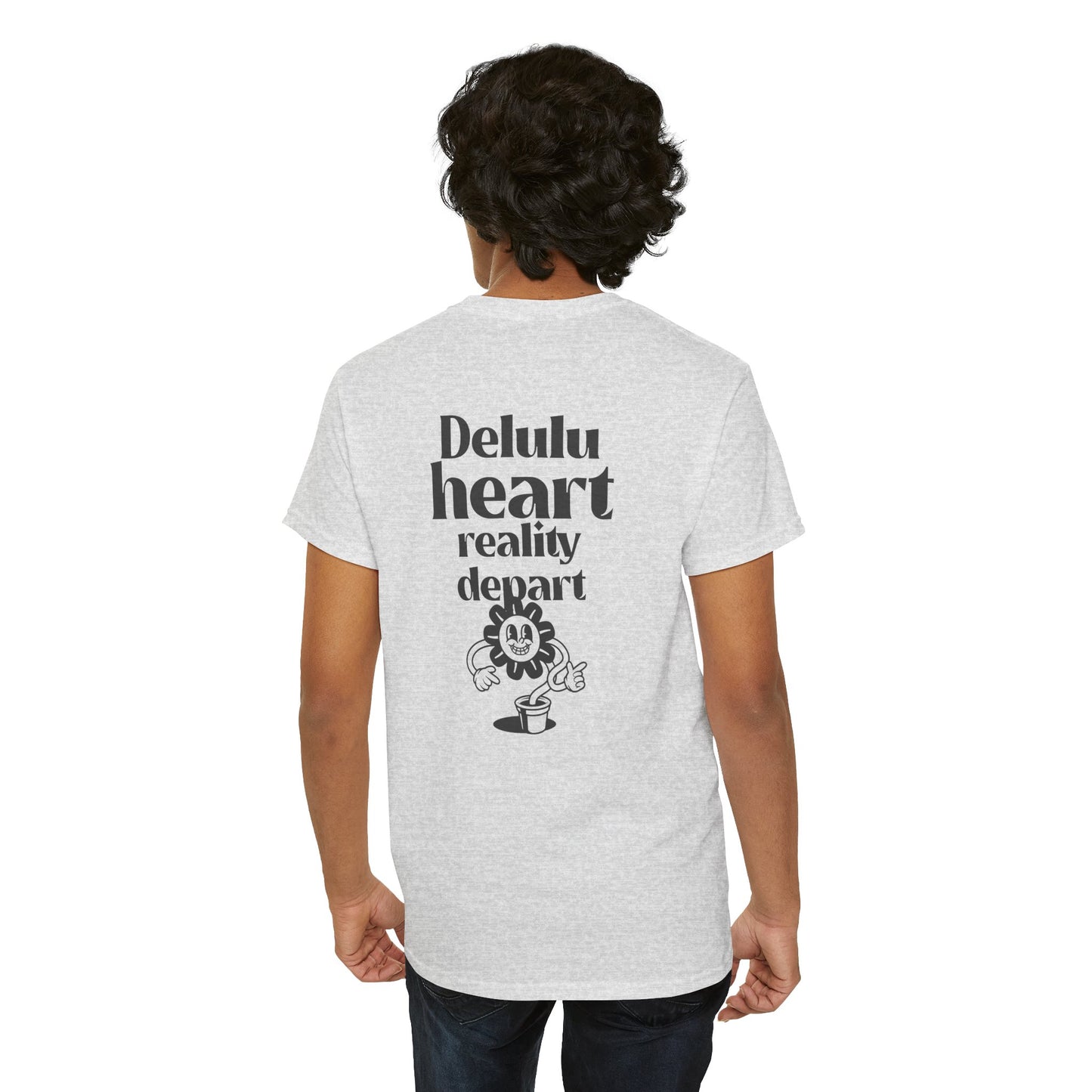 Camiseta -"Delulu Heart, Reality Depart" - Masculino - Romero's