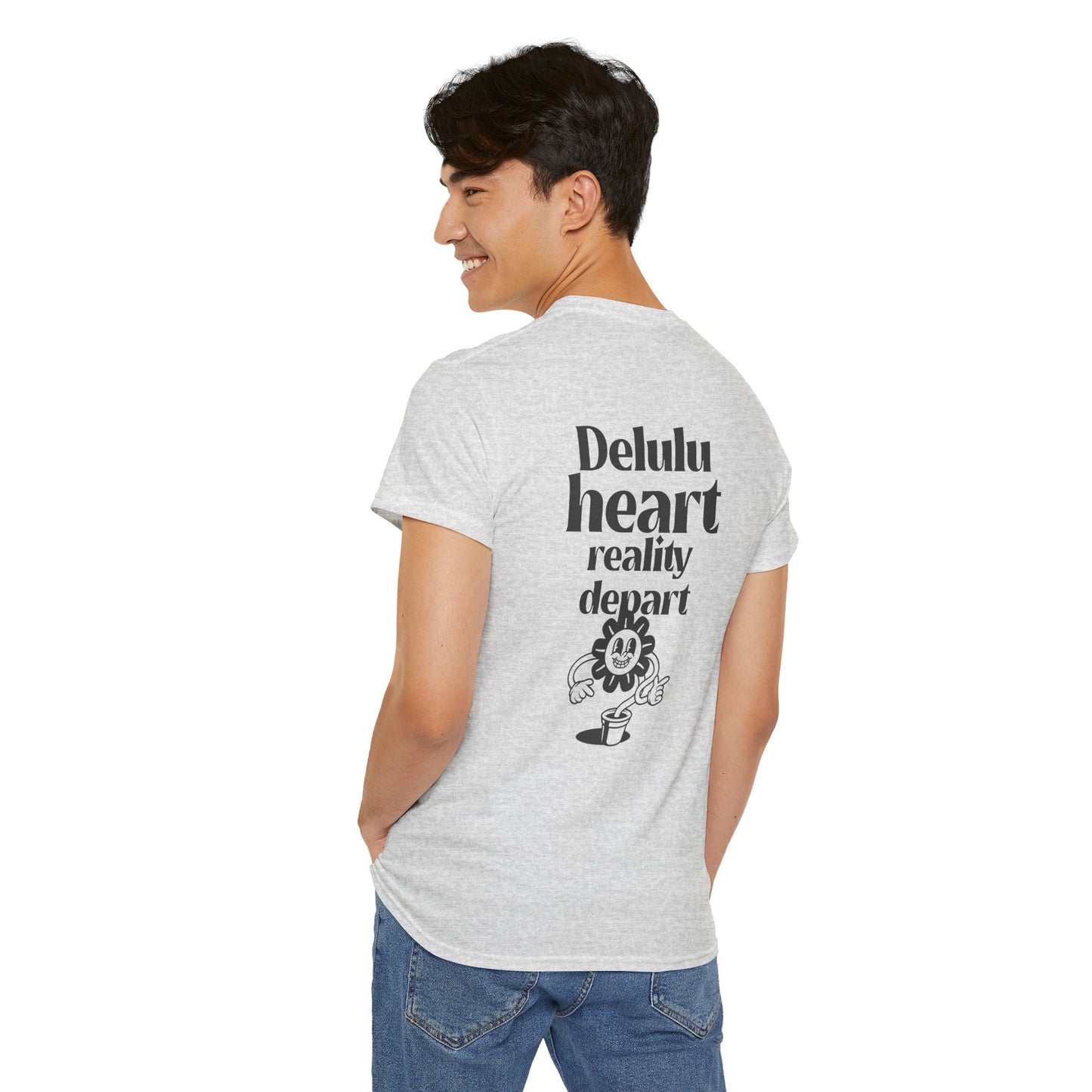 Camiseta -"Delulu Heart, Reality Depart" - Masculino - Romero's