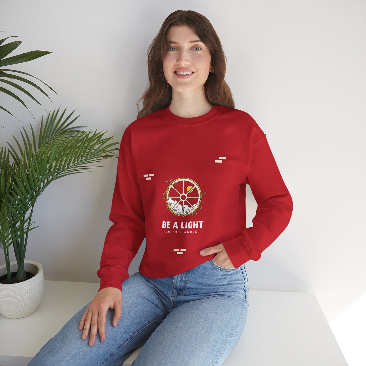 Sweatshirt "Seja uma Luz neste Mundo" - Mulher