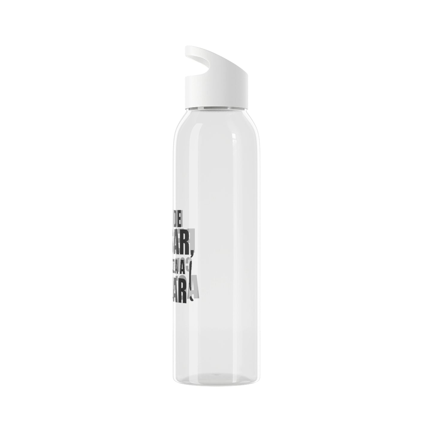 Reusable Sky Bottle - "Stop Thinking, Start Acting!"