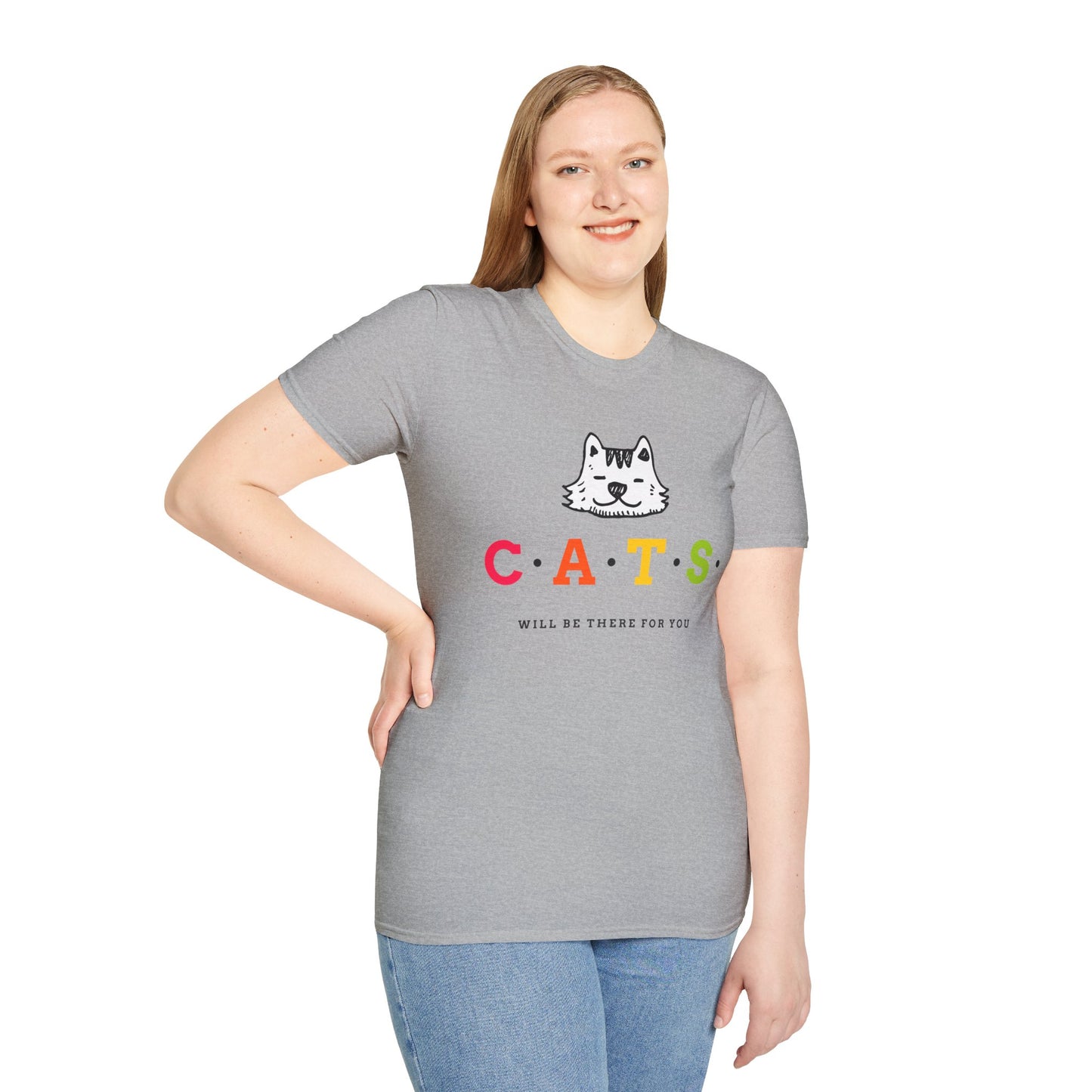 T-shirt "Os gatos estarão lá para você" | Mulheres